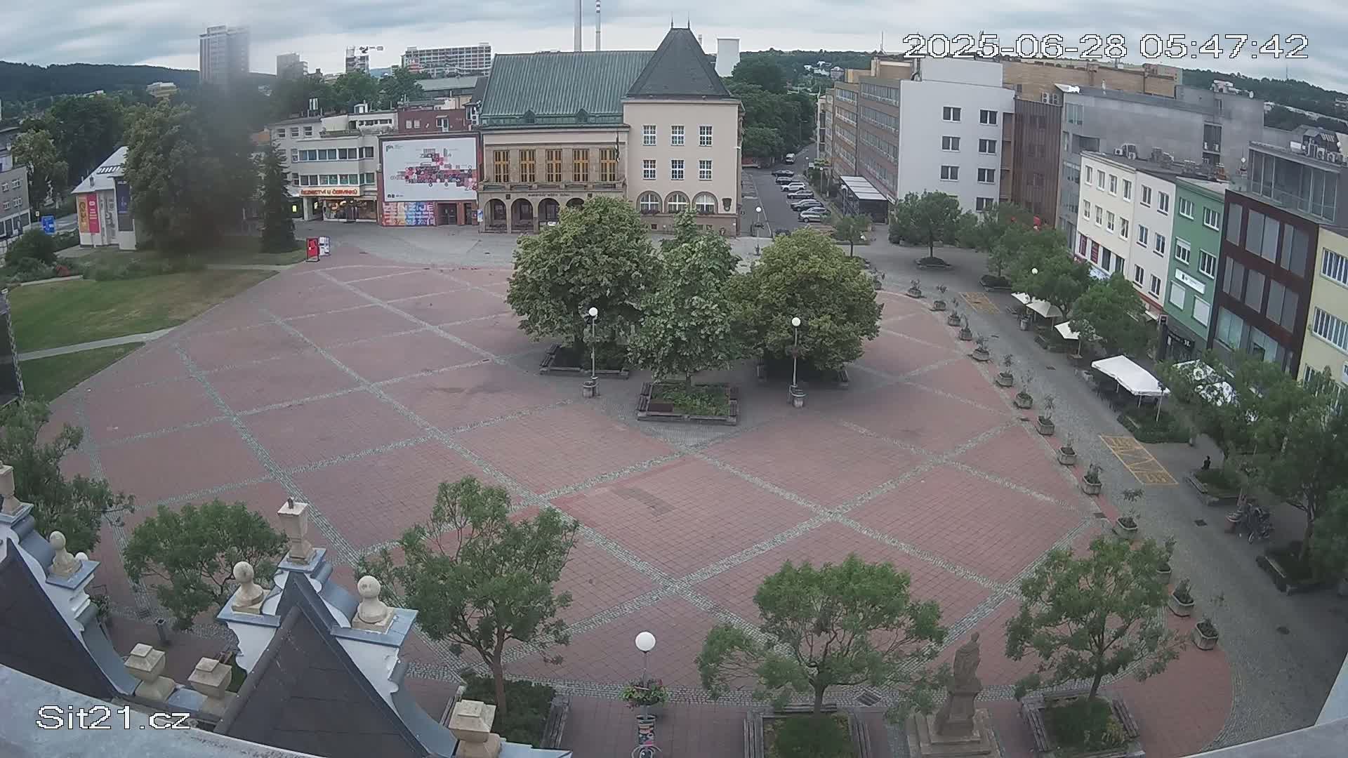 Zlin, Námestí Míru (Peace Square) Live Cam - Zlin 1, Zlin, Czechia
