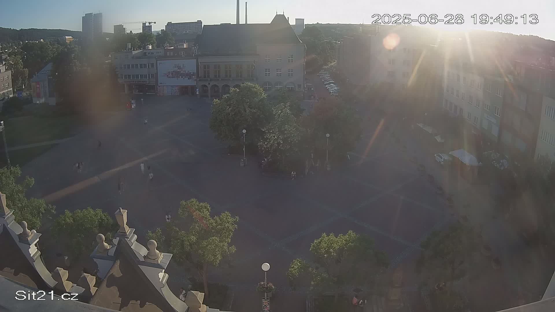 Zlin, Námestí Míru (Peace Square) Live Cam - Zlin 1, Zlin, Czechia