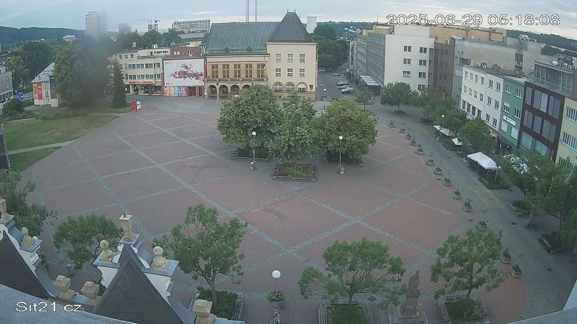 Zlin, Námestí Míru (Peace Square) Live Cam - Zlin 1, Zlin, Czechia
