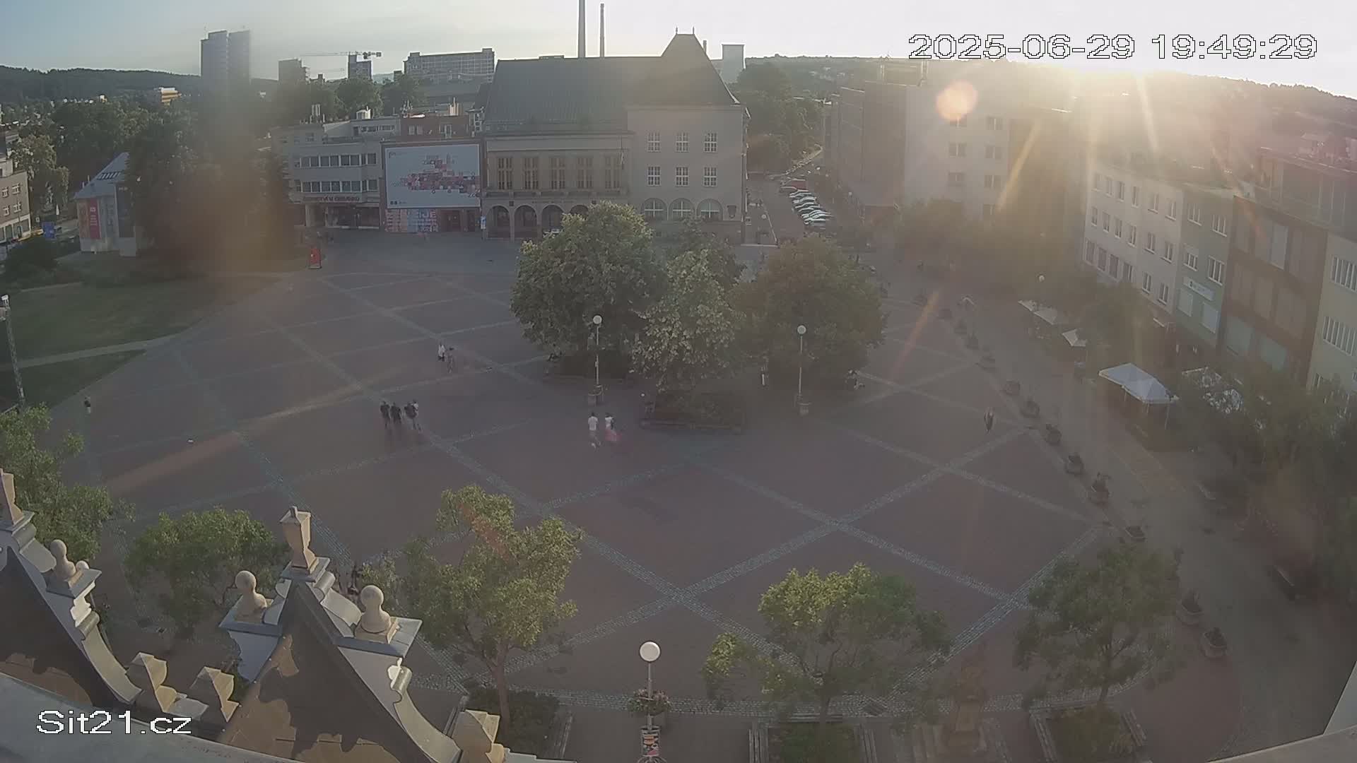 Zlin, Námestí Míru (Peace Square) Live Cam - Zlin 1, Zlin, Czechia