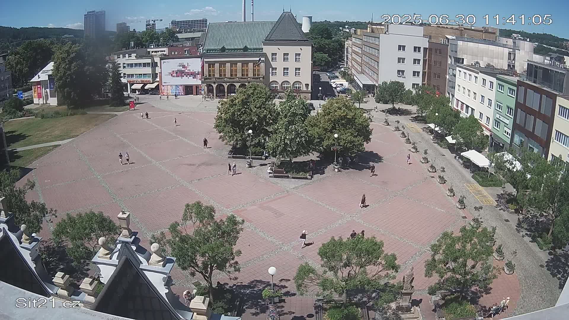 Zlin, Námestí Míru (Peace Square) Live Cam - Zlin 1, Zlin, Czechia