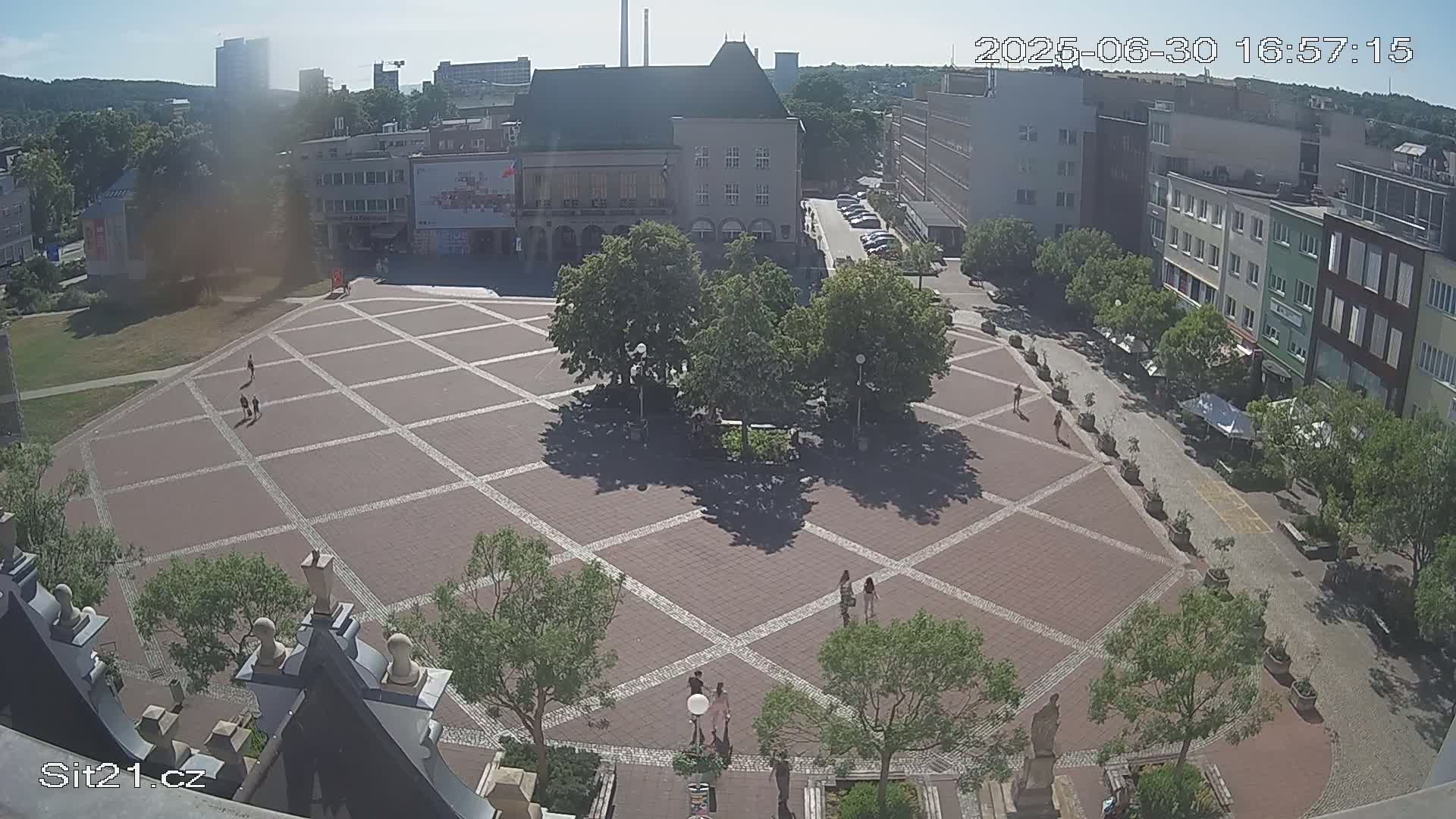 Zlin, Námestí Míru (Peace Square) Live Cam - Zlin 1, Zlin, Czechia