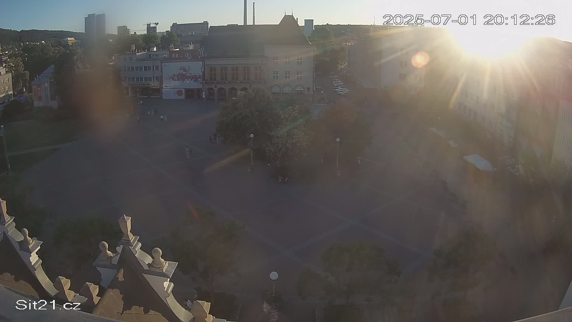 Zlin, Námestí Míru (Peace Square) Live Cam - Zlin 1, Zlin, Czechia