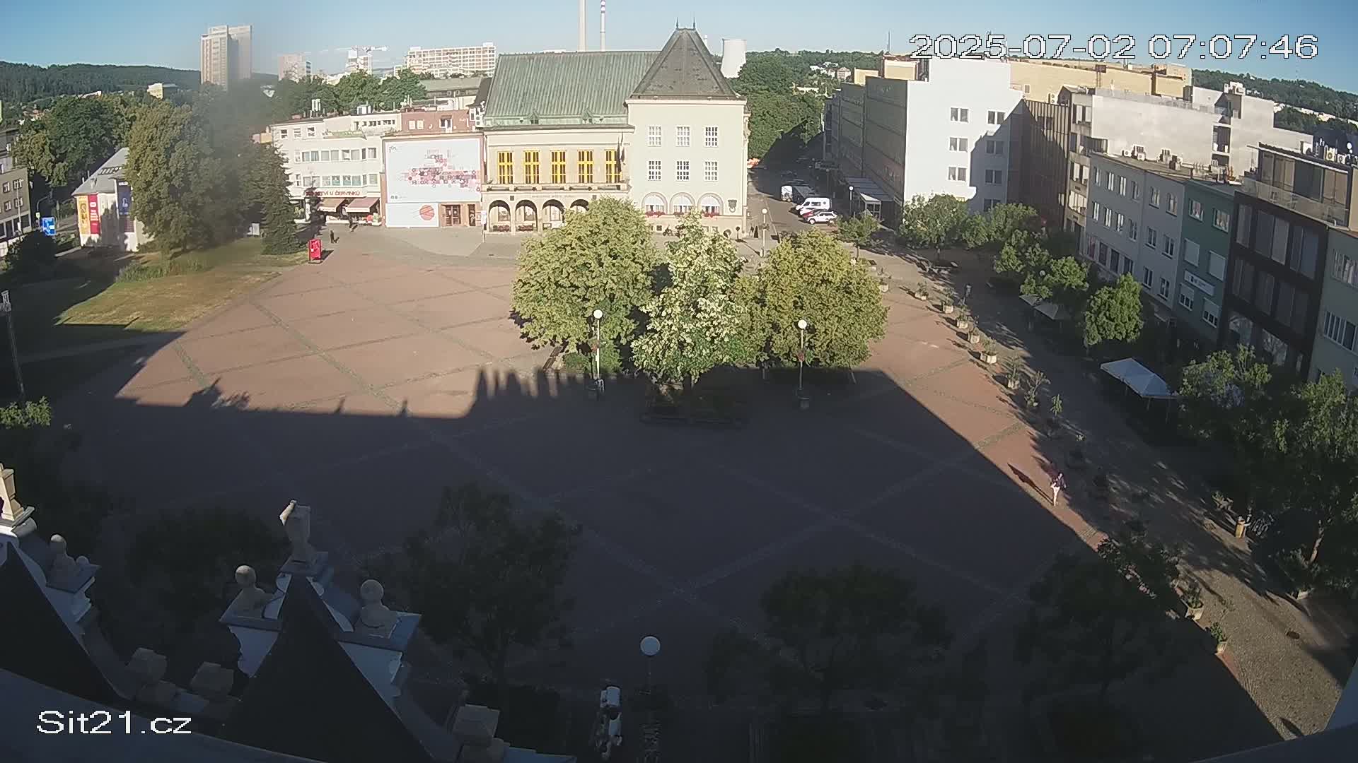 Zlin, Námestí Míru (Peace Square) Live Cam - Zlin 1, Zlin, Czechia
