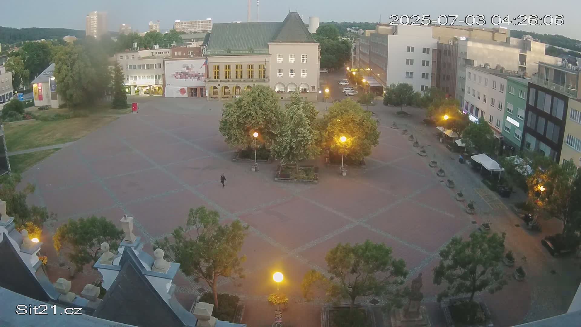 Zlin, Námestí Míru (Peace Square) Live Cam - Zlin 1, Zlin, Czechia