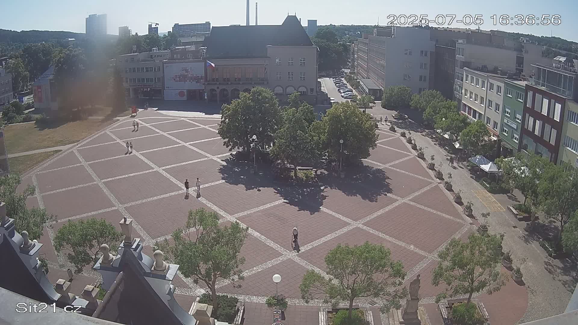 Zlin, Námestí Míru (Peace Square) Live Cam - Zlin 1, Zlin, Czechia