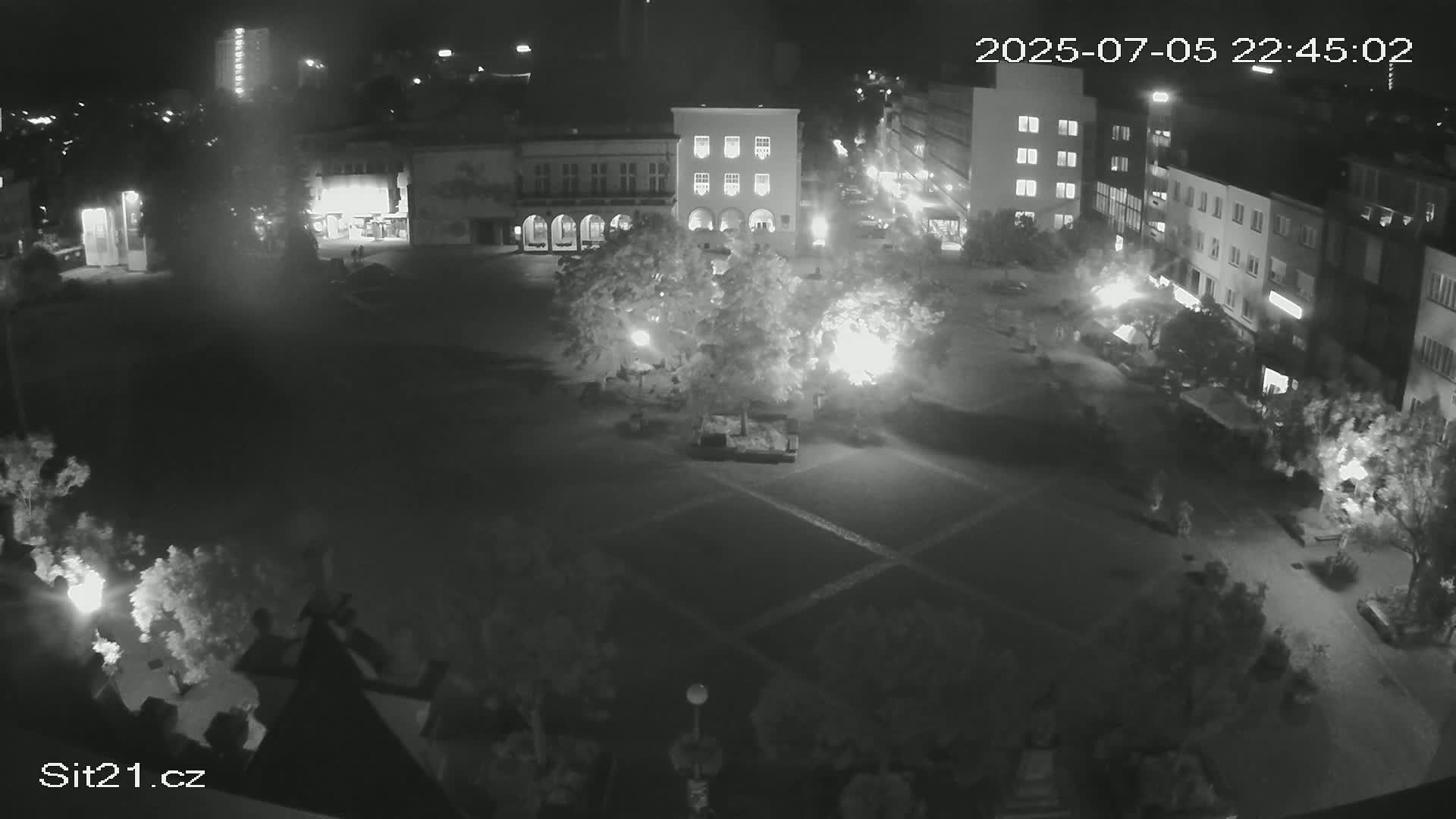 Zlin, Námestí Míru (Peace Square) Live Cam - Zlin 1, Zlin, Czechia