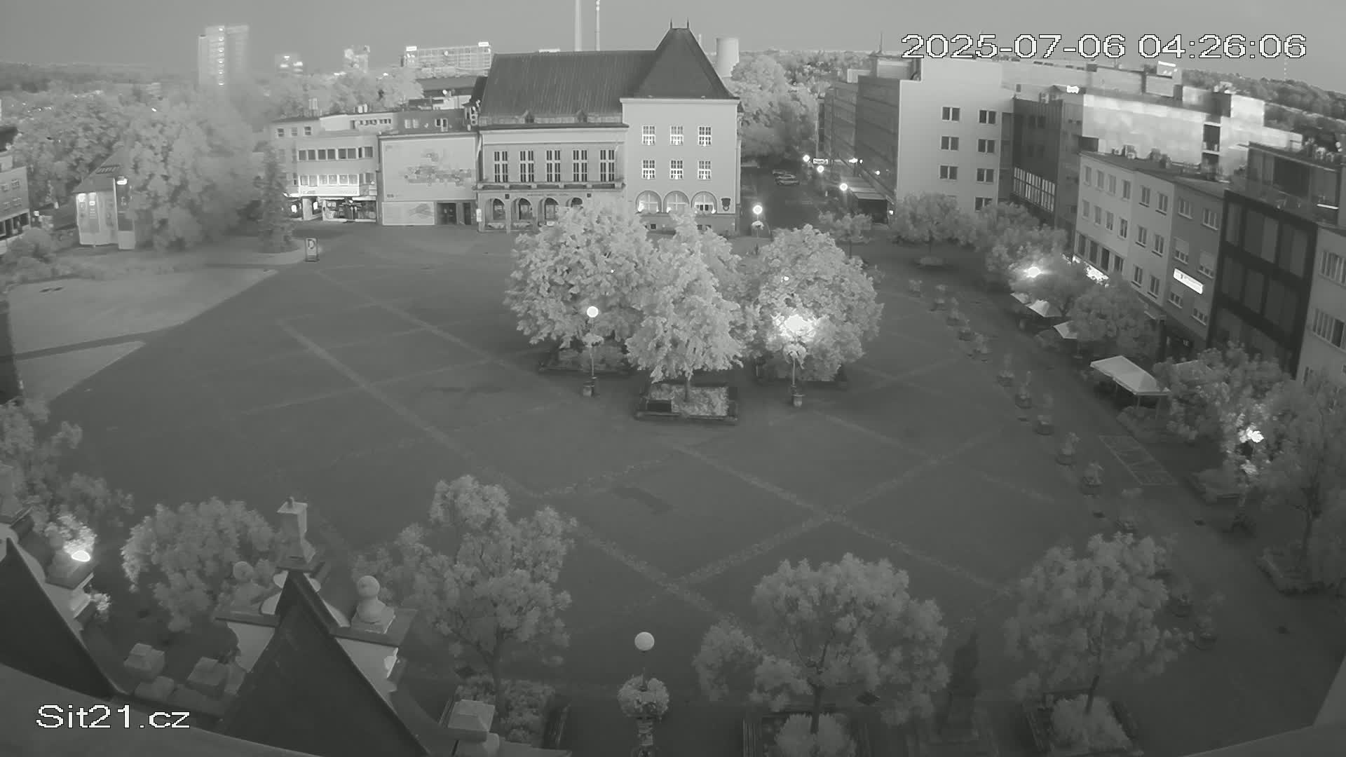 Zlin, Námestí Míru (Peace Square) Live Cam - Zlin 1, Zlin, Czechia