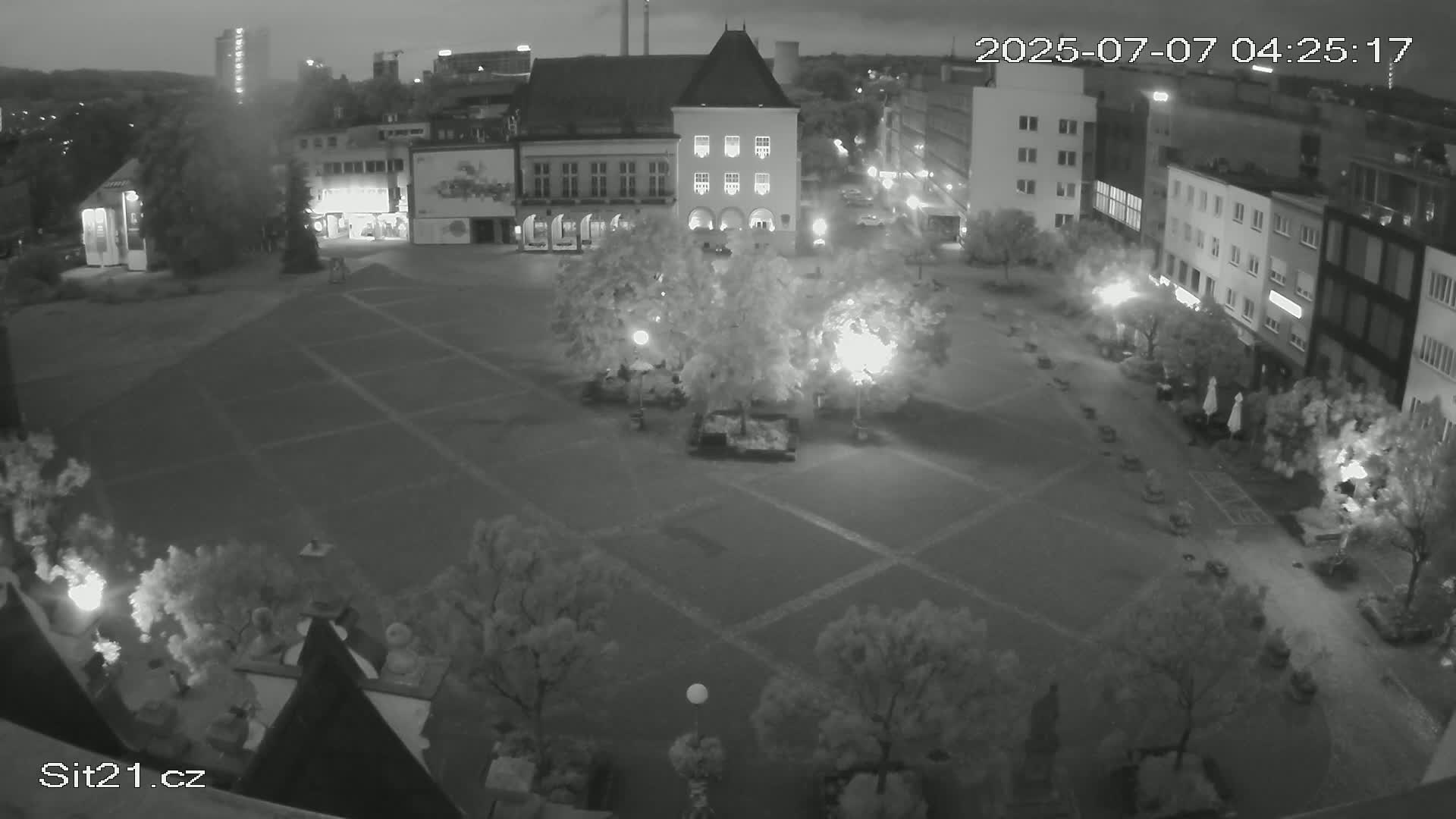 Zlin, Námestí Míru (Peace Square) Live Cam - Zlin 1, Zlin, Czechia