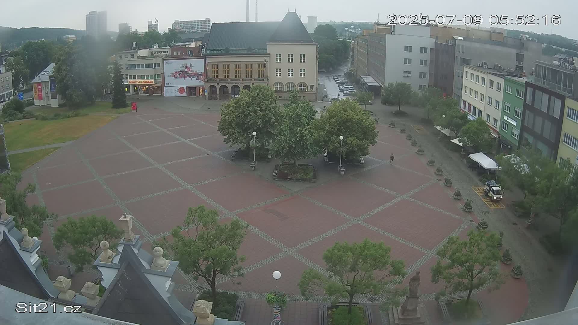 Zlin, Námestí Míru (Peace Square) Live Cam - Zlin 1, Zlin, Czechia