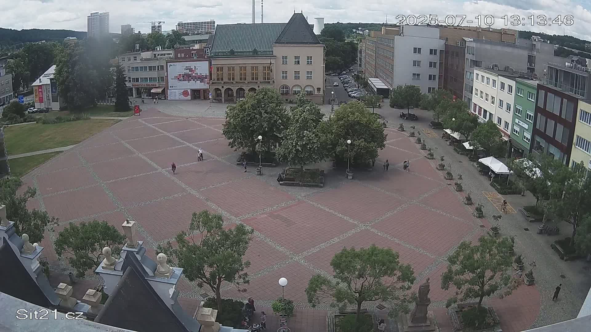 Zlin, Námestí Míru (Peace Square) Live Cam - Zlin 1, Zlin, Czechia