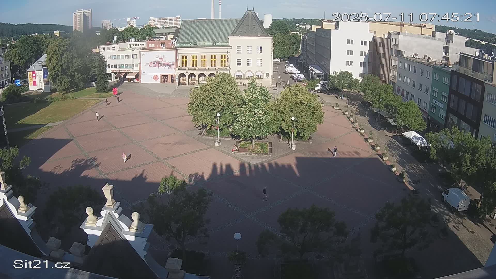 Zlin, Námestí Míru (Peace Square) Live Cam - Zlin 1, Zlin, Czechia