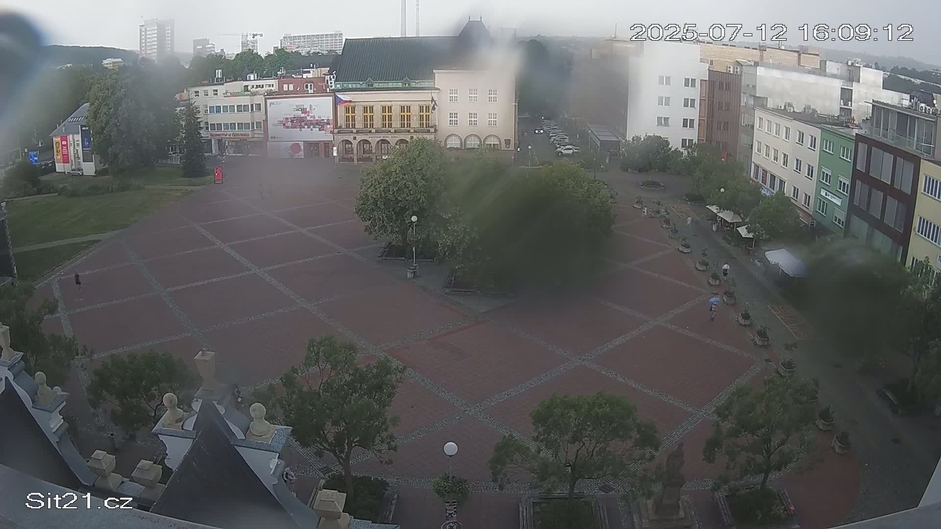 Zlin, Námestí Míru (Peace Square) Live Cam - Zlin 1, Zlin, Czechia
