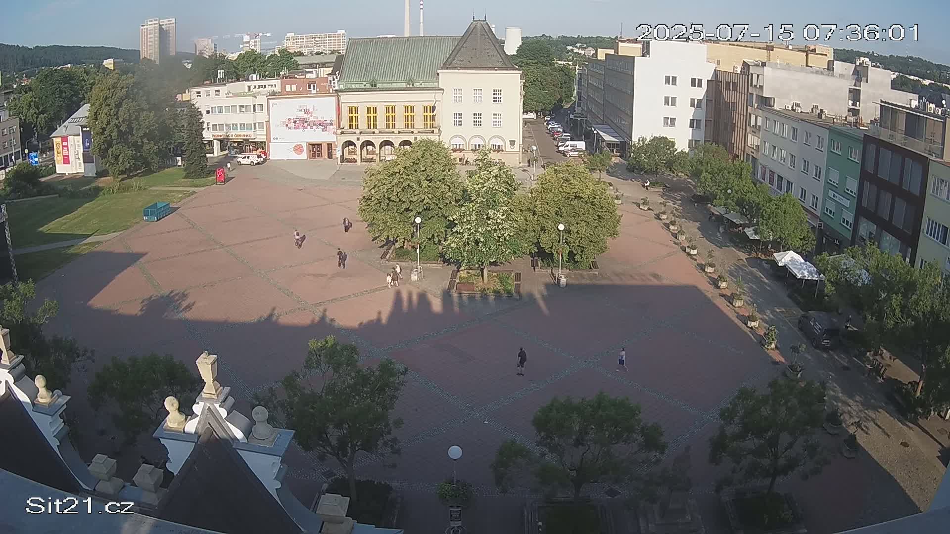 Zlin, Námestí Míru (Peace Square) Live Cam - Zlin 1, Zlin, Czechia