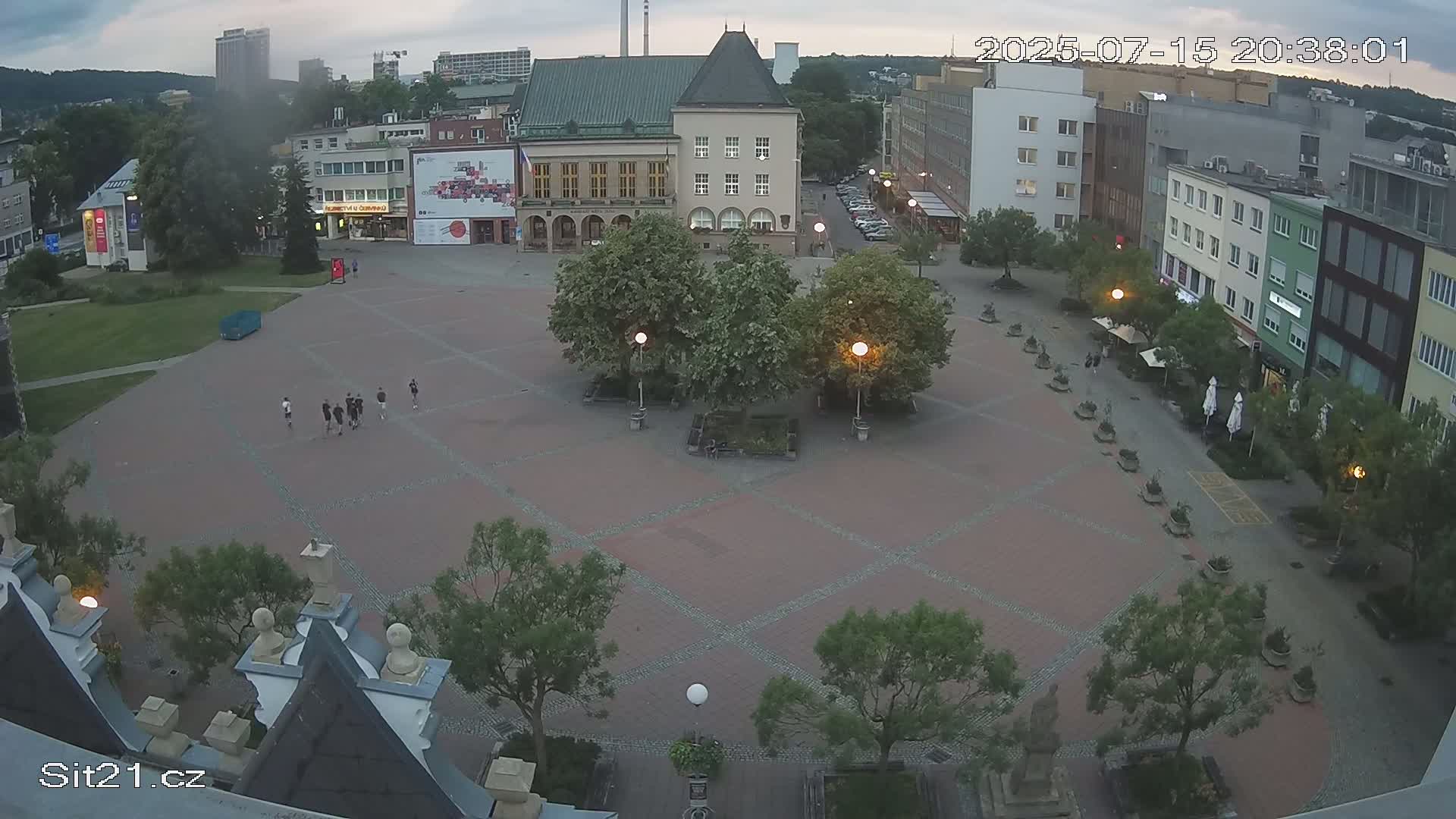 Zlin, Námestí Míru (Peace Square) Live Cam - Zlin 1, Zlin, Czechia