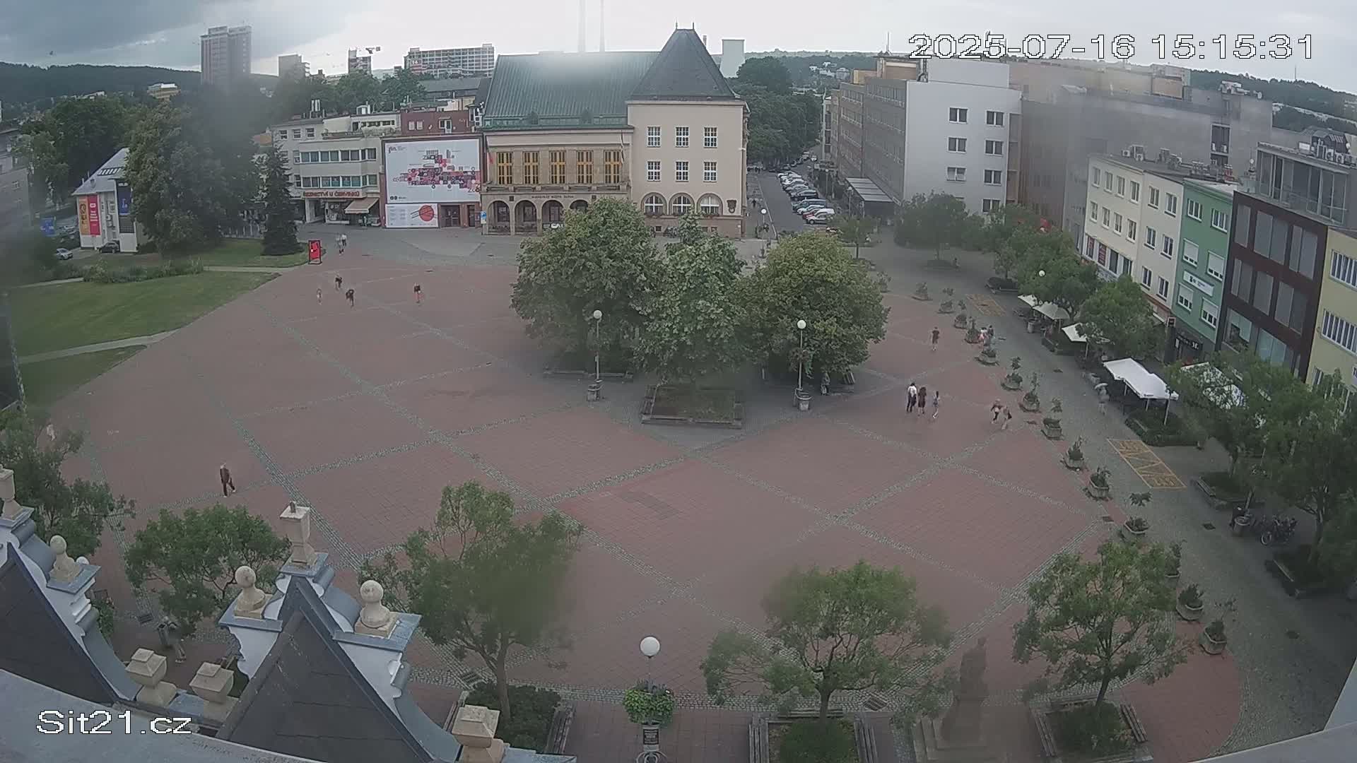Zlin, Námestí Míru (Peace Square) Live Cam - Zlin 1, Zlin, Czechia