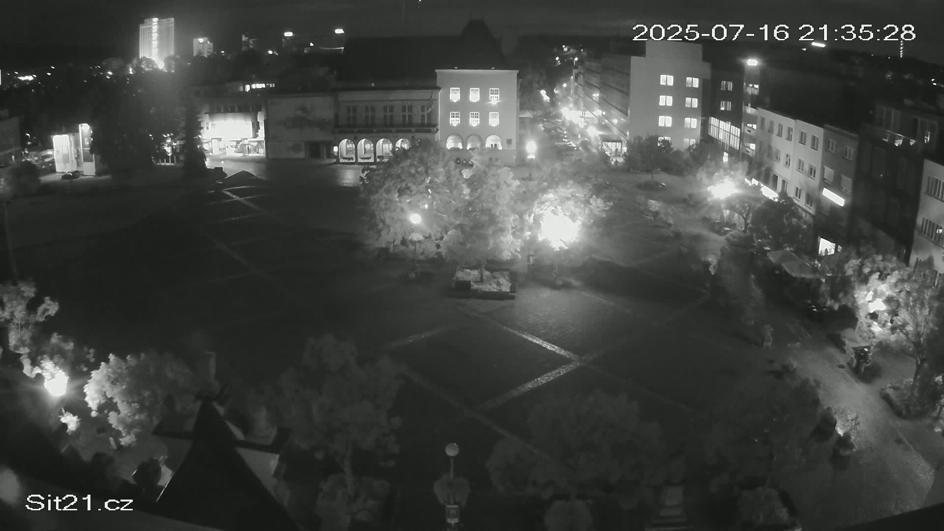 Zlin, Námestí Míru (Peace Square) Live Cam - Zlin 1, Zlin, Czechia