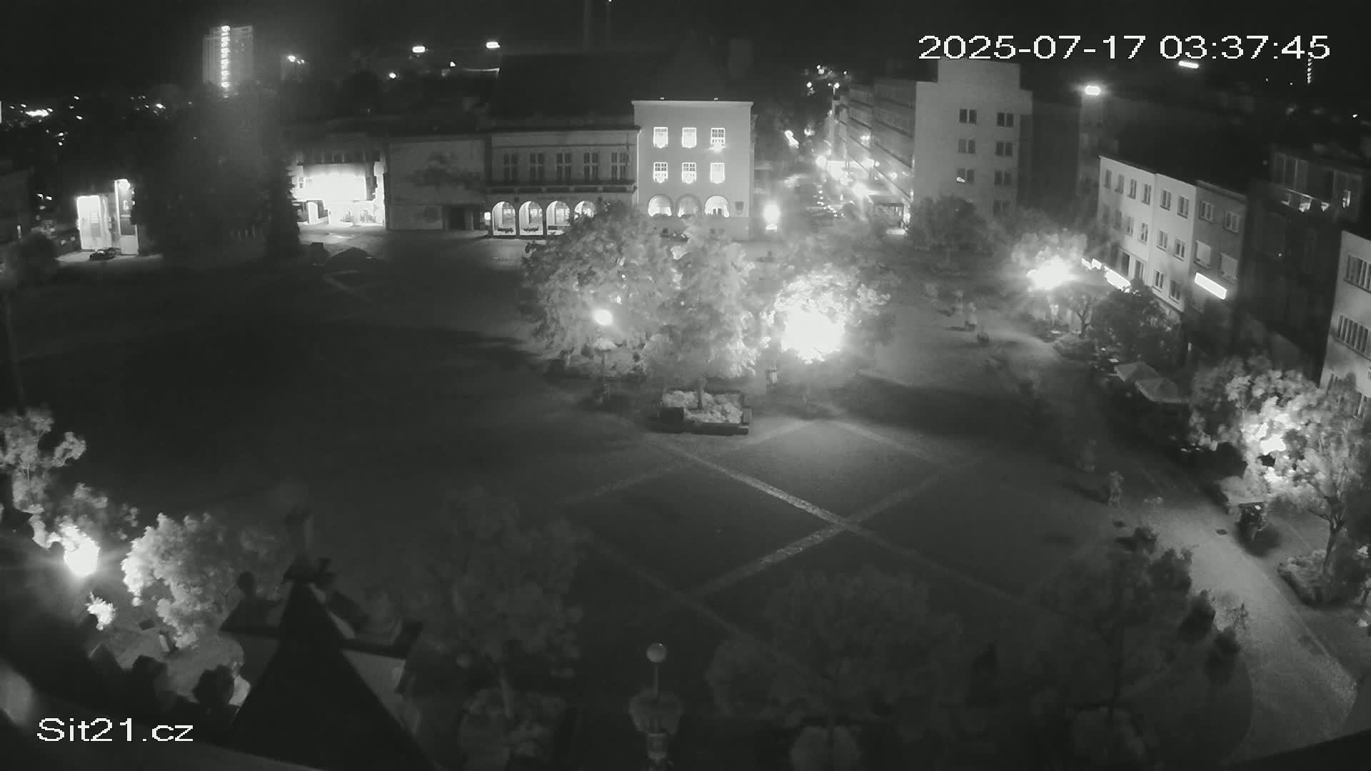 Zlin, Námestí Míru (Peace Square) Live Cam - Zlin 1, Zlin, Czechia