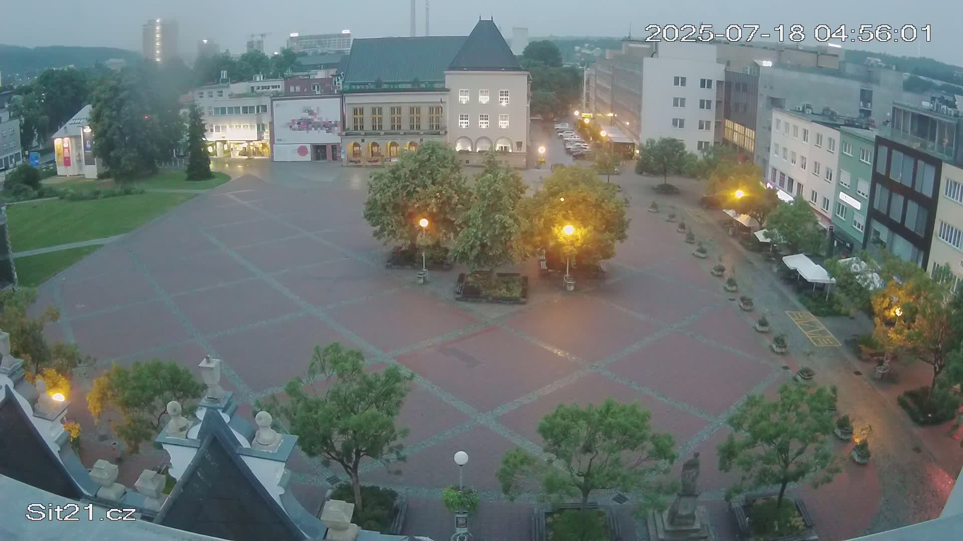 Zlin, Námestí Míru (Peace Square) Live Cam - Zlin 1, Zlin, Czechia