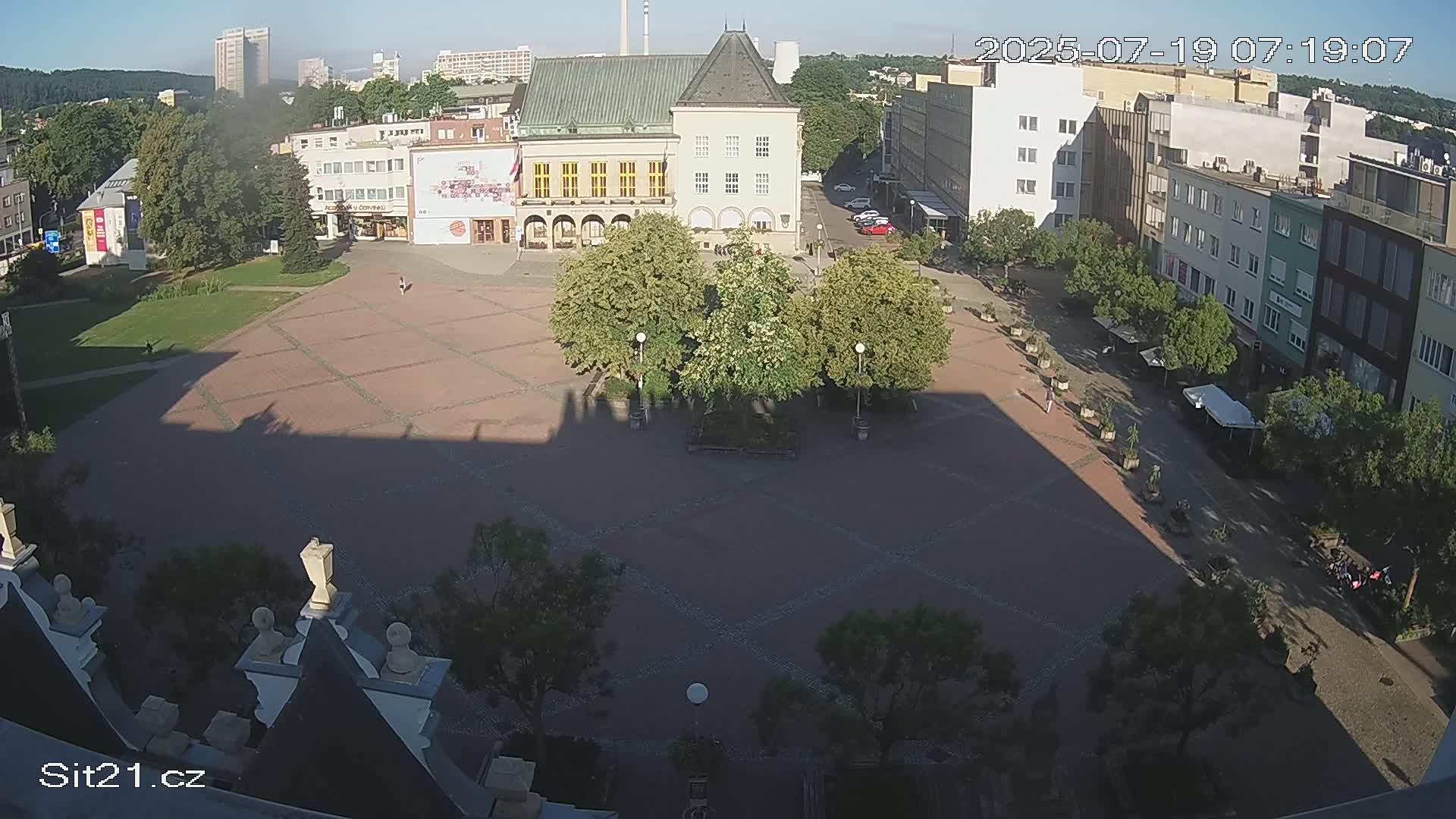 Zlin, Námestí Míru (Peace Square) Live Cam - Zlin 1, Zlin, Czechia