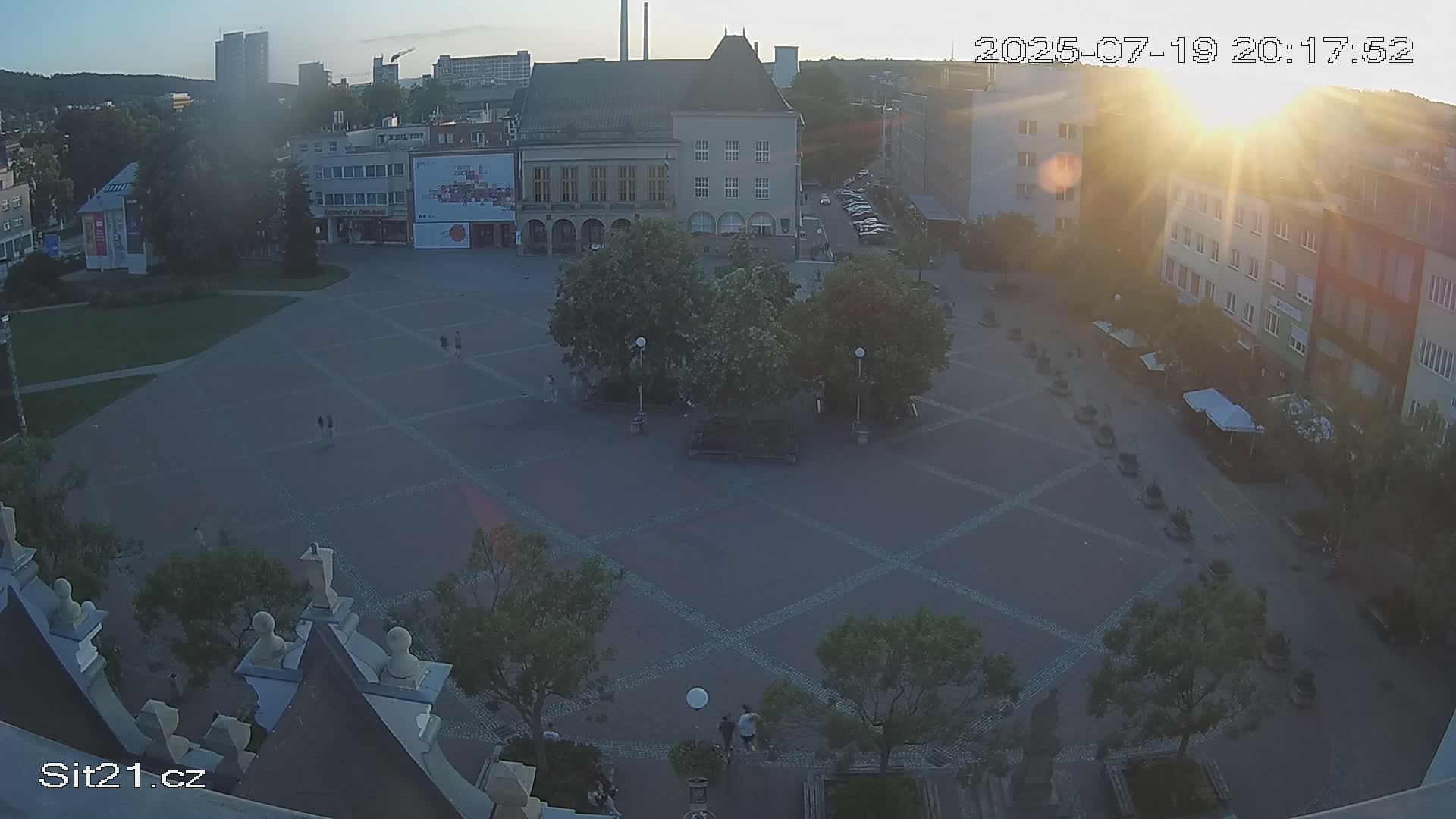 Zlin, Námestí Míru (Peace Square) Live Cam - Zlin 1, Zlin, Czechia