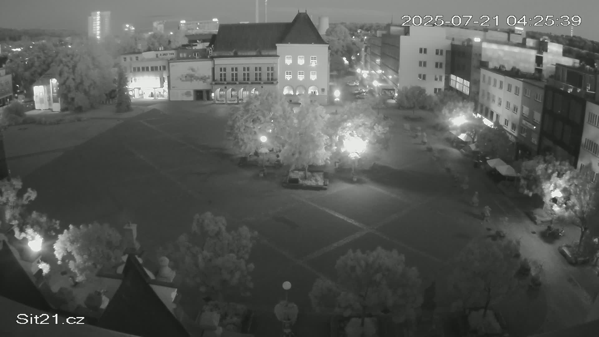Zlin, Námestí Míru (Peace Square) Live Cam - Zlin 1, Zlin, Czechia