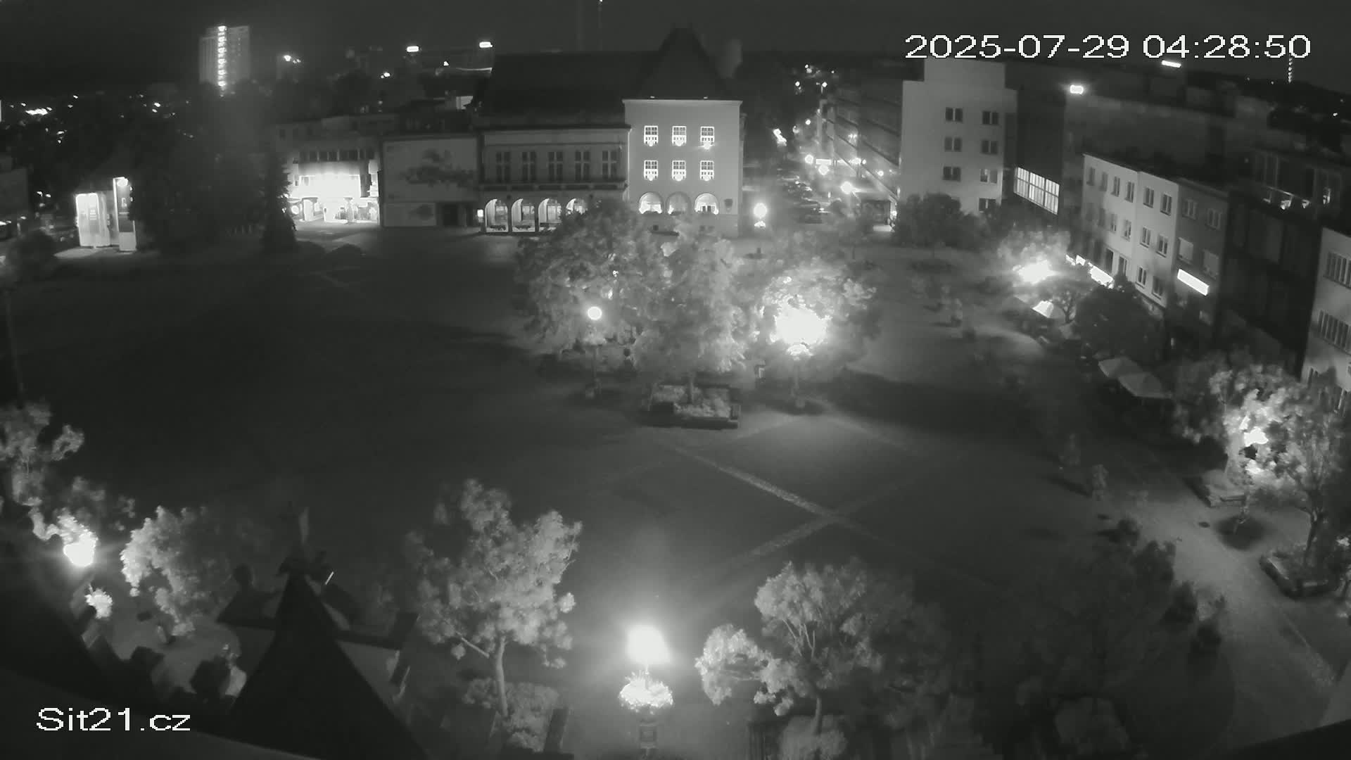 Zlin, Námestí Míru (Peace Square) Live Cam - Zlin 1, Zlin, Czechia