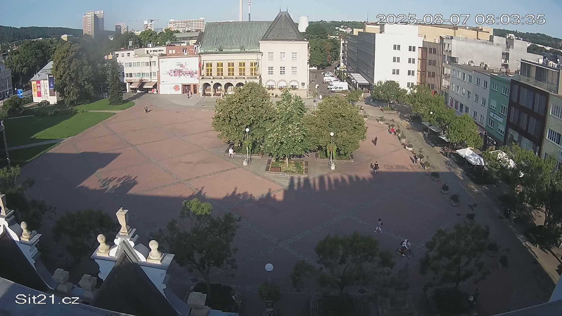 Zlin, Námestí Míru (Peace Square) Live Cam - Zlin 1, Zlin, Czechia