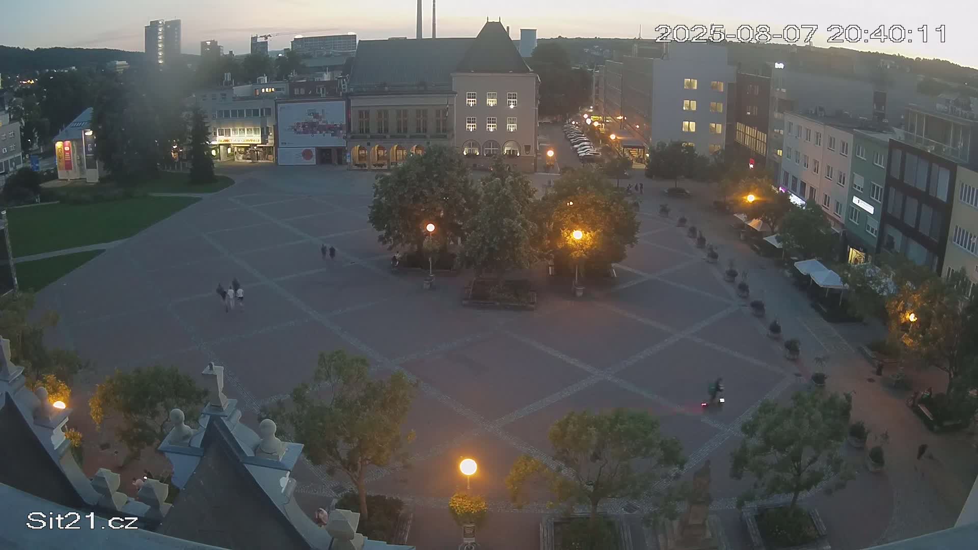 Zlin, Námestí Míru (Peace Square) Live Cam - Zlin 1, Zlin, Czechia