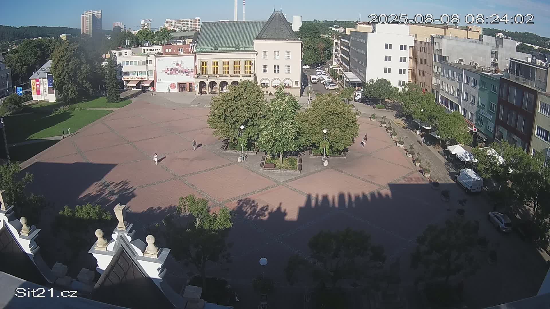 Zlin, Námestí Míru (Peace Square) Live Cam - Zlin 1, Zlin, Czechia