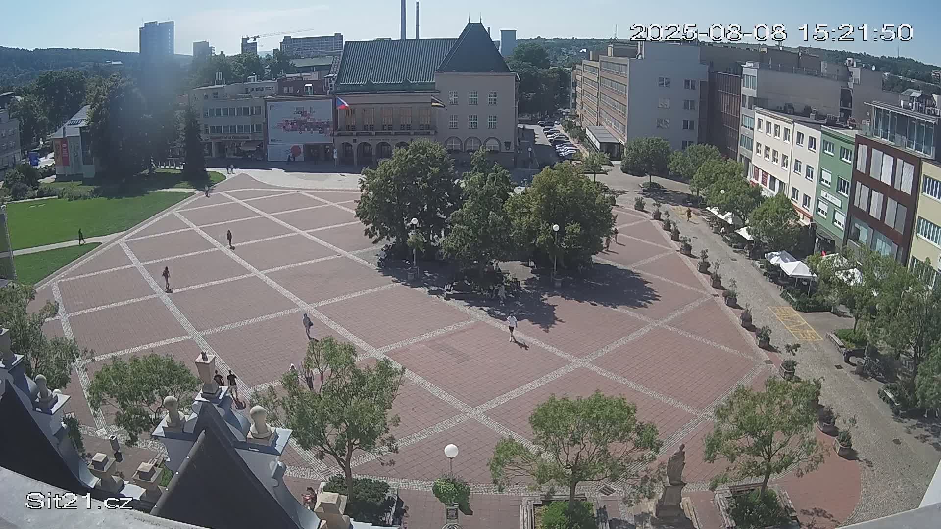 Zlin, Námestí Míru (Peace Square) Live Cam - Zlin 1, Zlin, Czechia