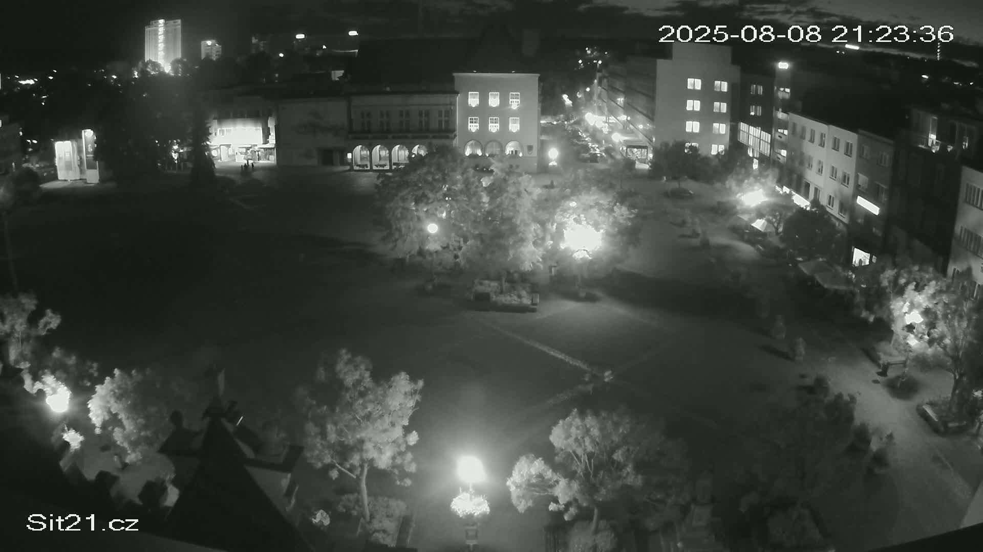 Zlin, Námestí Míru (Peace Square) Live Cam - Zlin 1, Zlin, Czechia