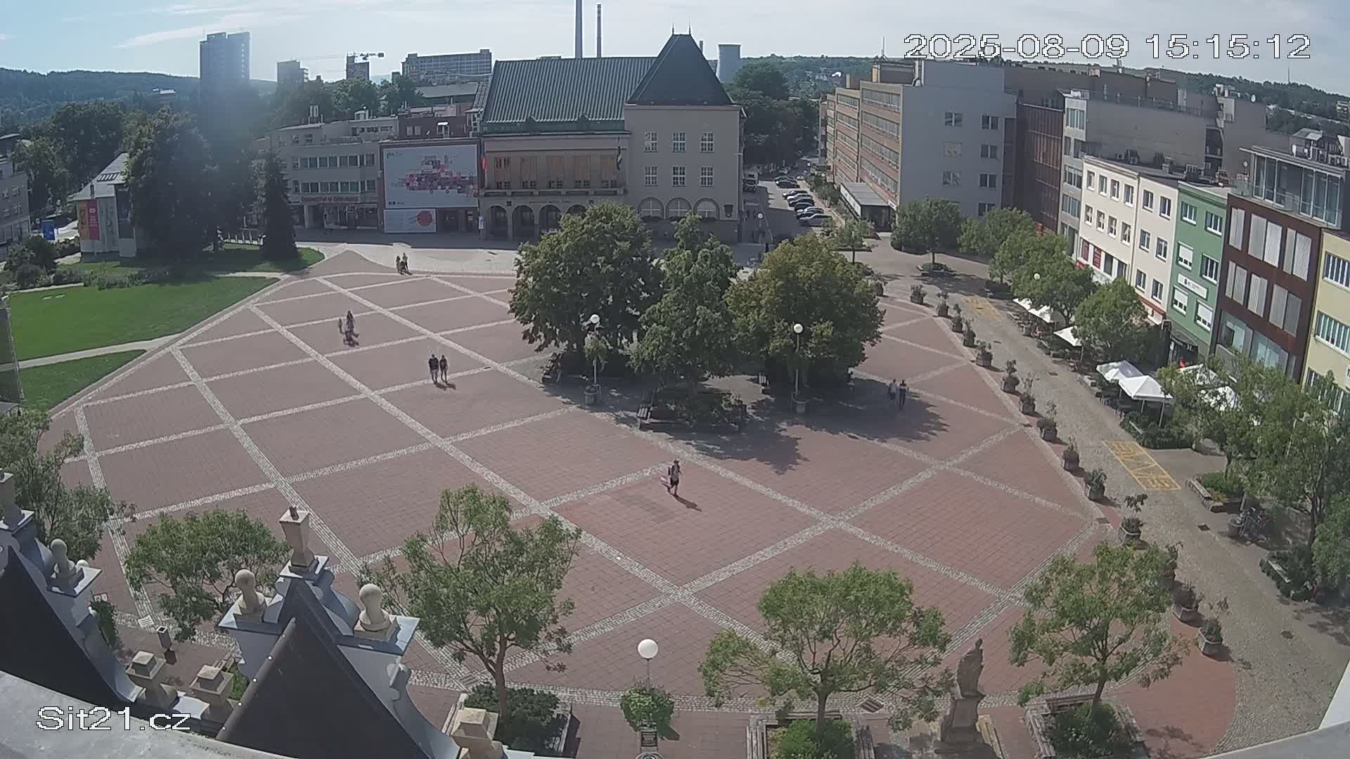 Zlin, Námestí Míru (Peace Square) Live Cam - Zlin 1, Zlin, Czechia