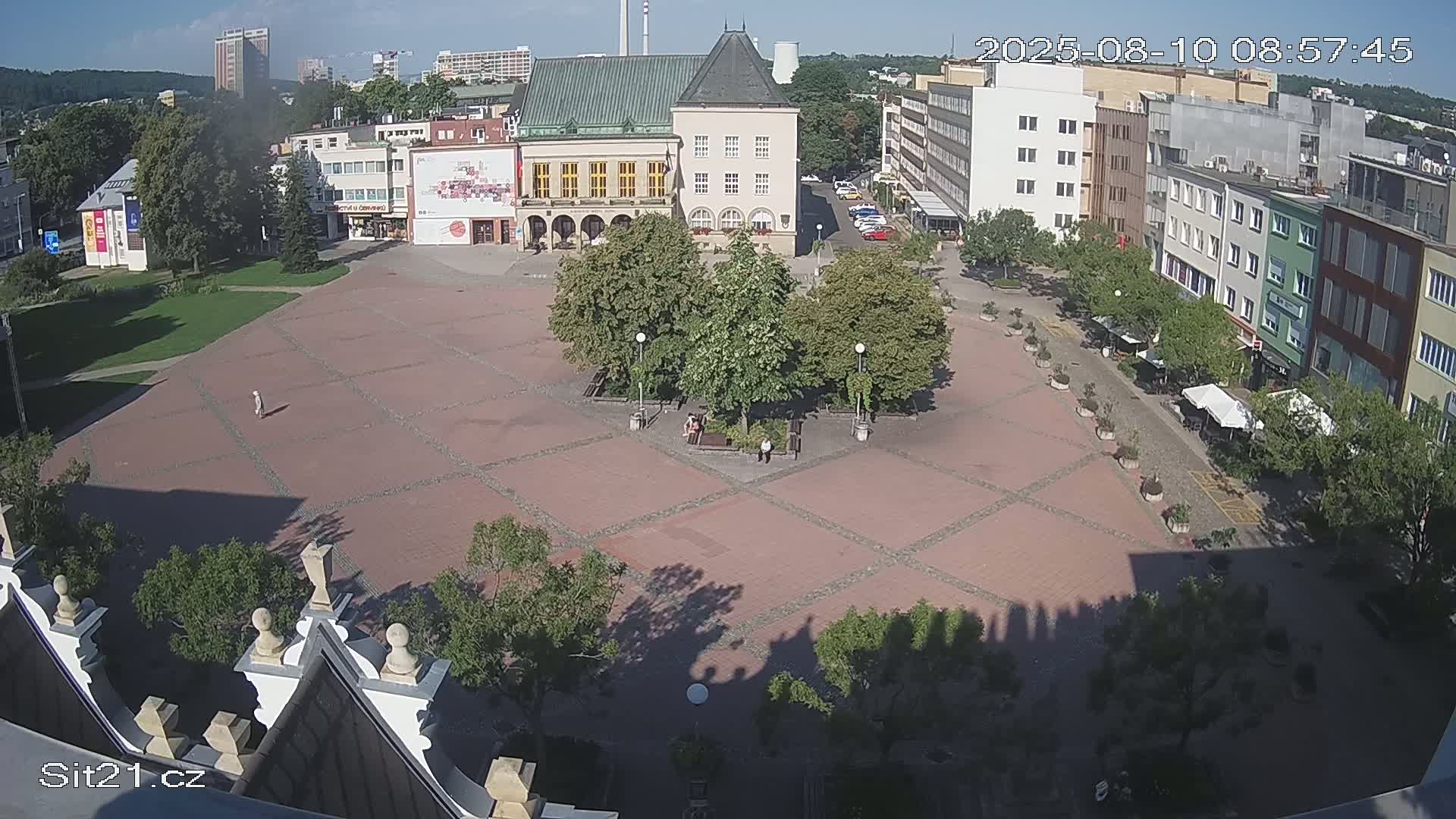 Zlin, Námestí Míru (Peace Square) Live Cam - Zlin 1, Zlin, Czechia