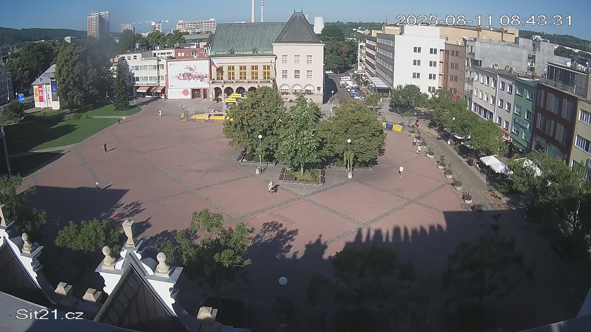 Zlin, Námestí Míru (Peace Square) Live Cam - Zlin 1, Zlin, Czechia