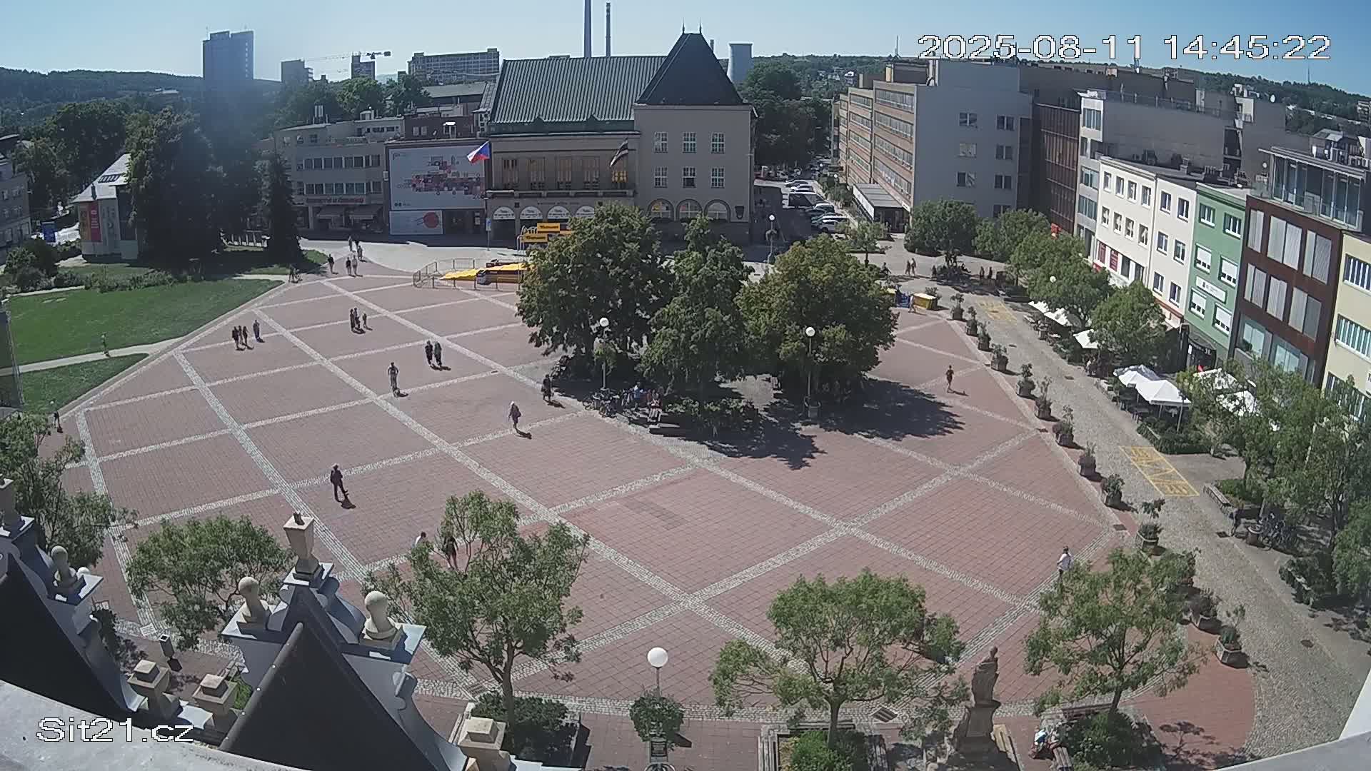 Zlin, Námestí Míru (Peace Square) Live Cam - Zlin 1, Zlin, Czechia
