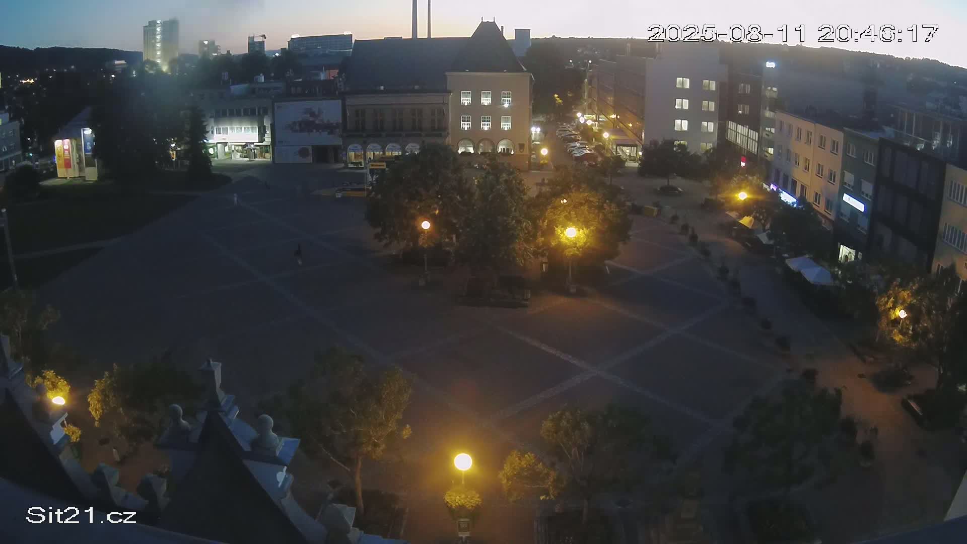 Zlin, Námestí Míru (Peace Square) Live Cam - Zlin 1, Zlin, Czechia