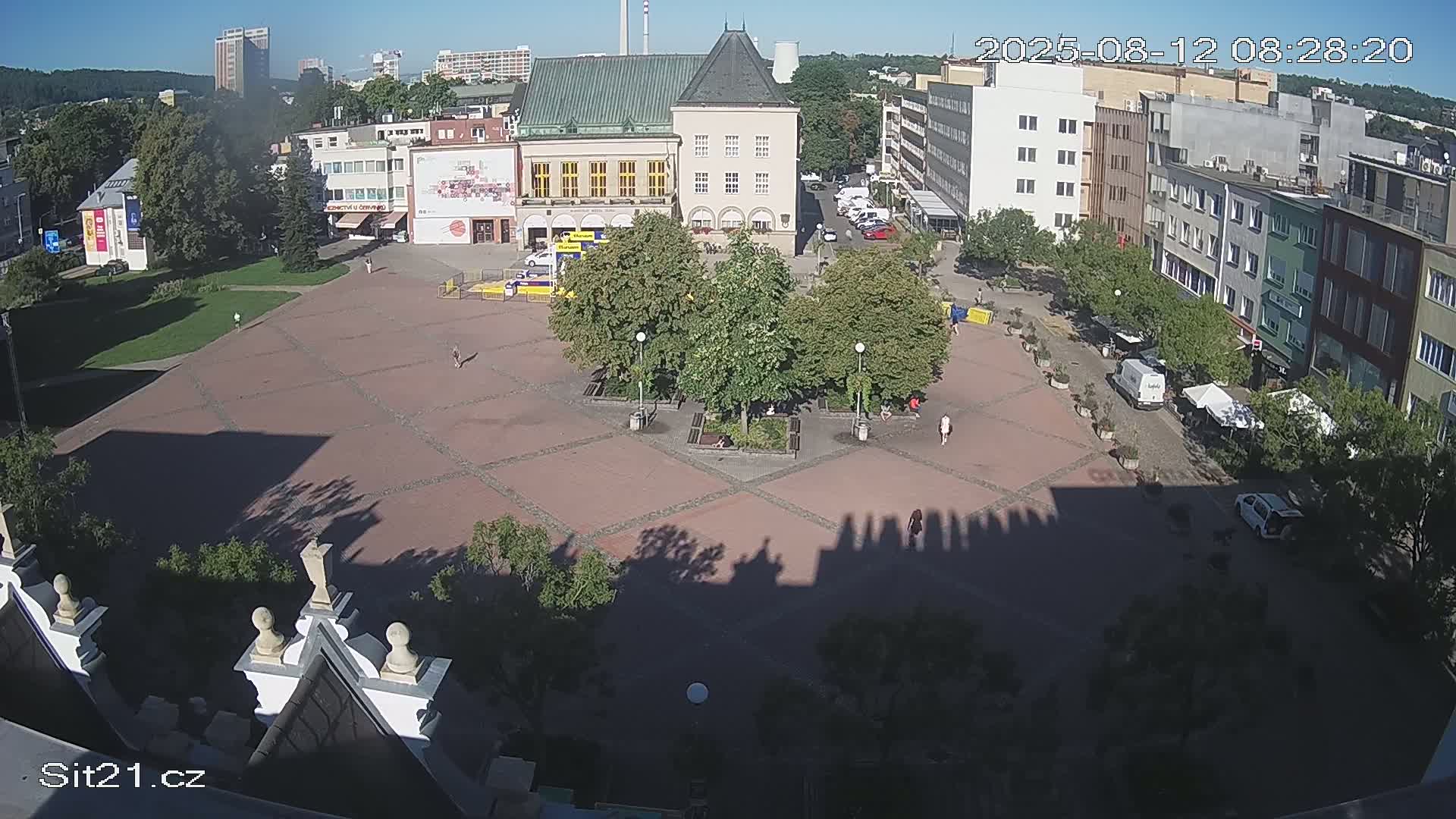 Zlin, Námestí Míru (Peace Square) Live Cam - Zlin 1, Zlin, Czechia