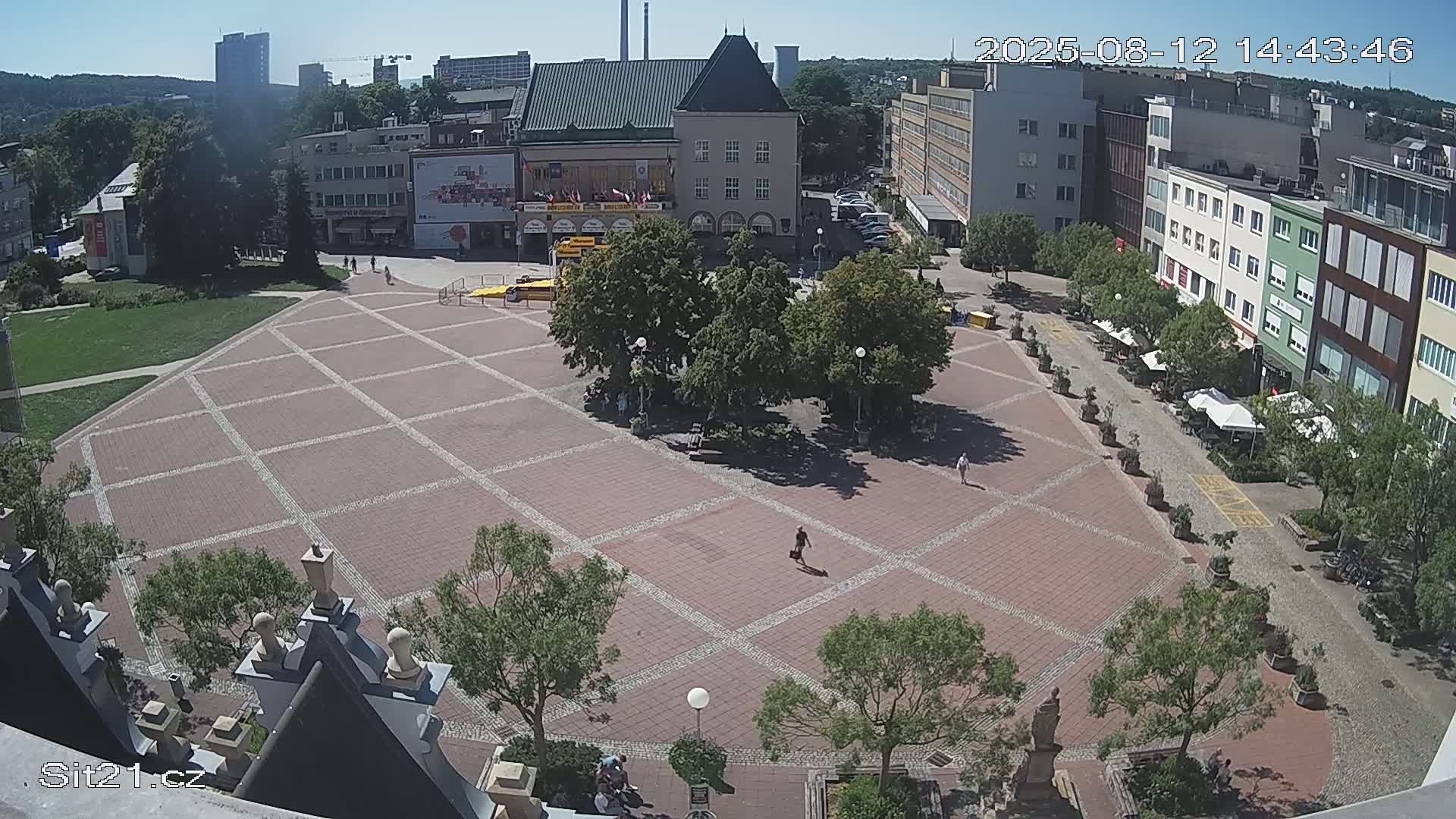 Zlin, Námestí Míru (Peace Square) Live Cam - Zlin 1, Zlin, Czechia