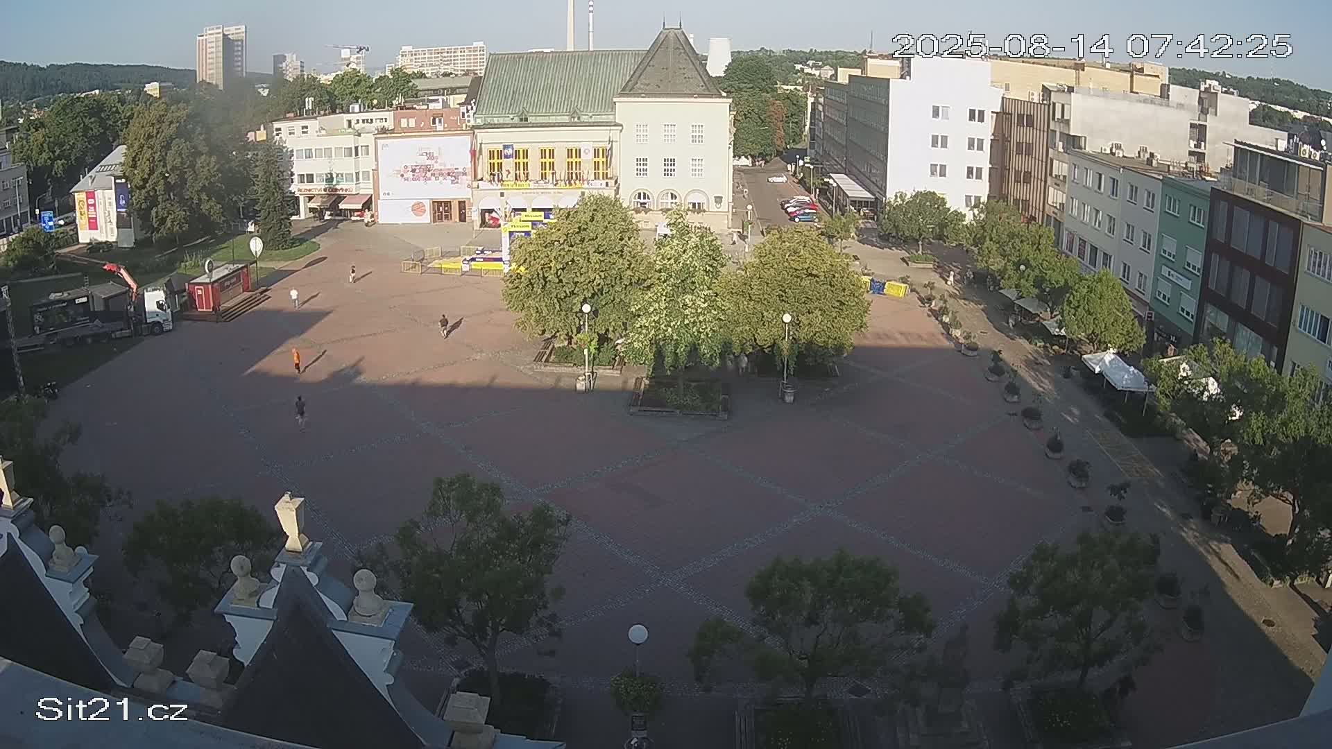 Zlin, Námestí Míru (Peace Square) Live Cam - Zlin 1, Zlin, Czechia