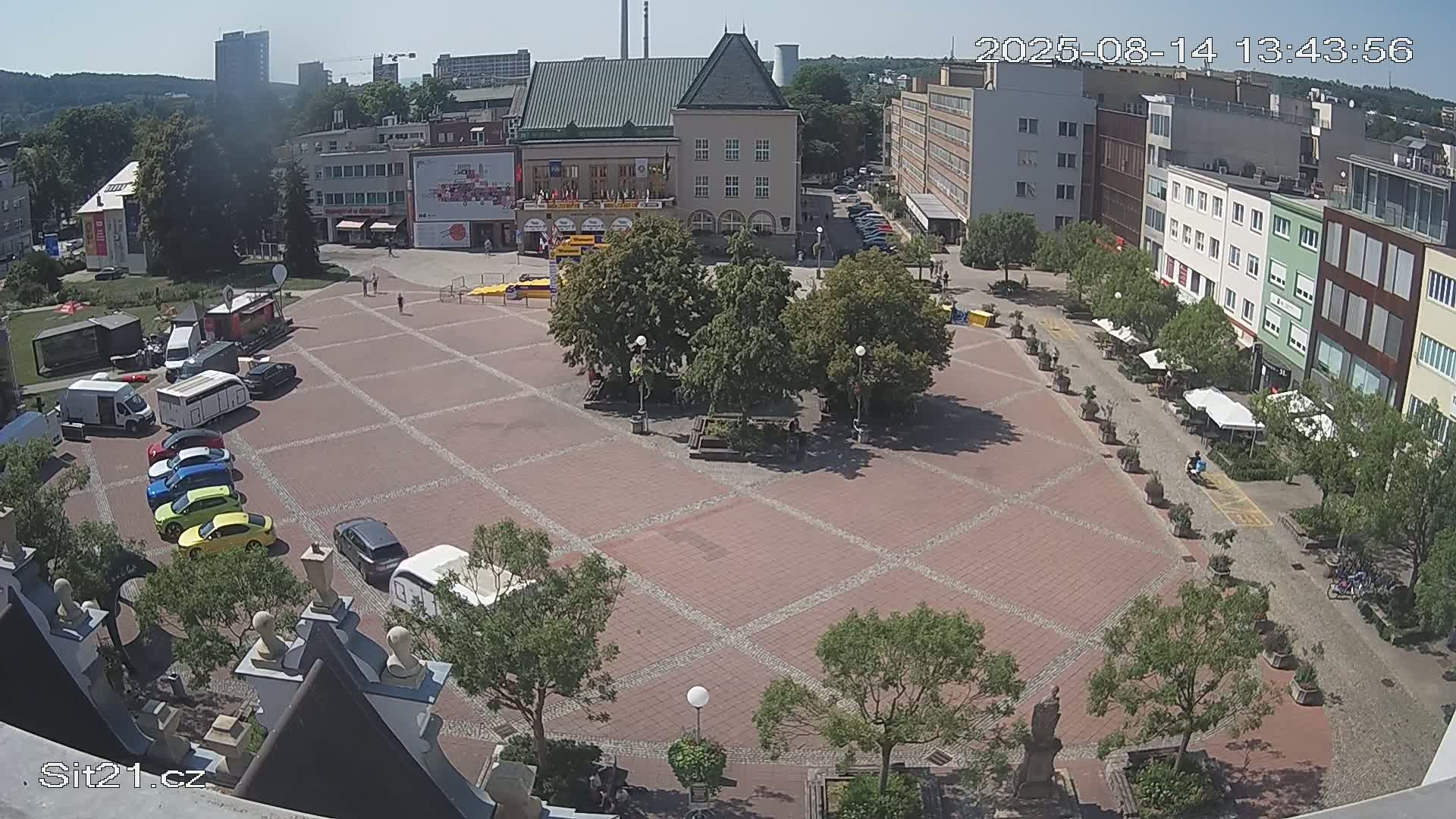 Zlin, Námestí Míru (Peace Square) Live Cam - Zlin 1, Zlin, Czechia