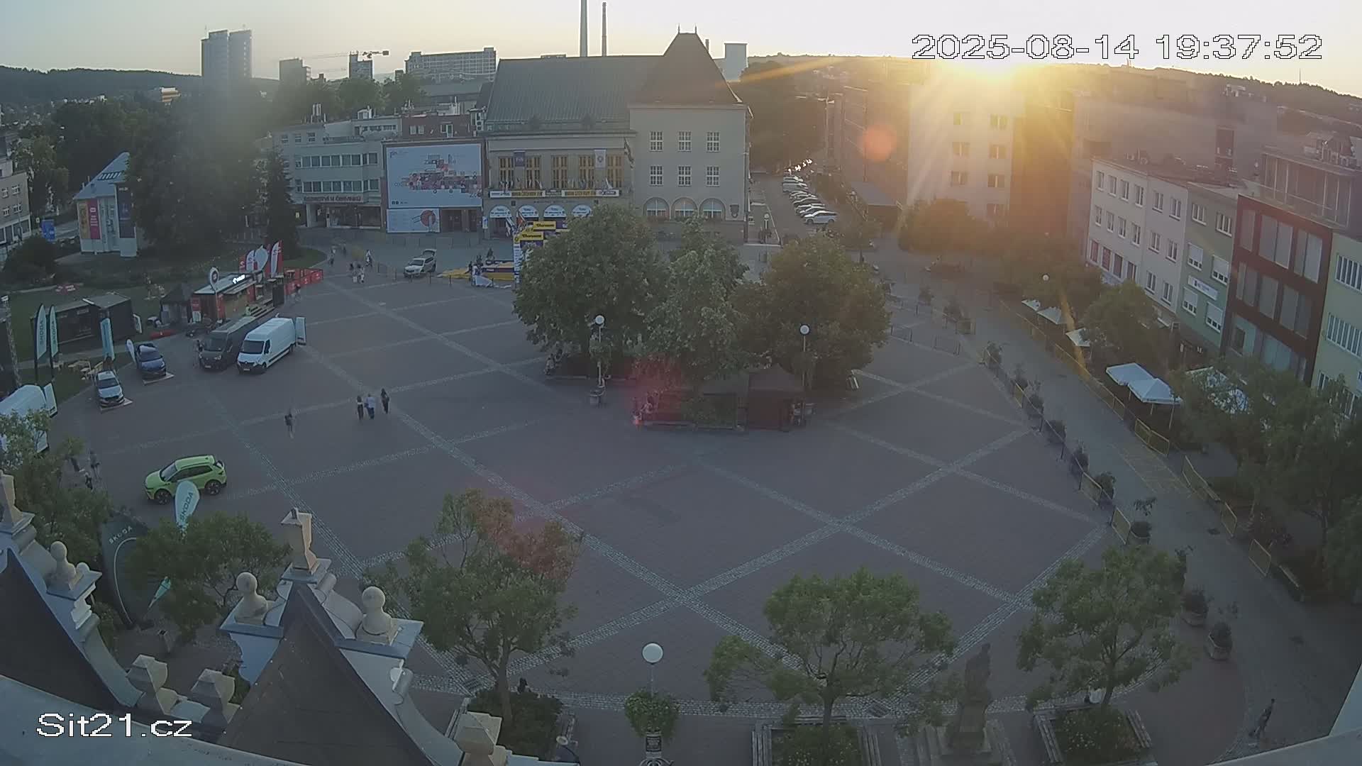 Zlin, Námestí Míru (Peace Square) Live Cam - Zlin 1, Zlin, Czechia