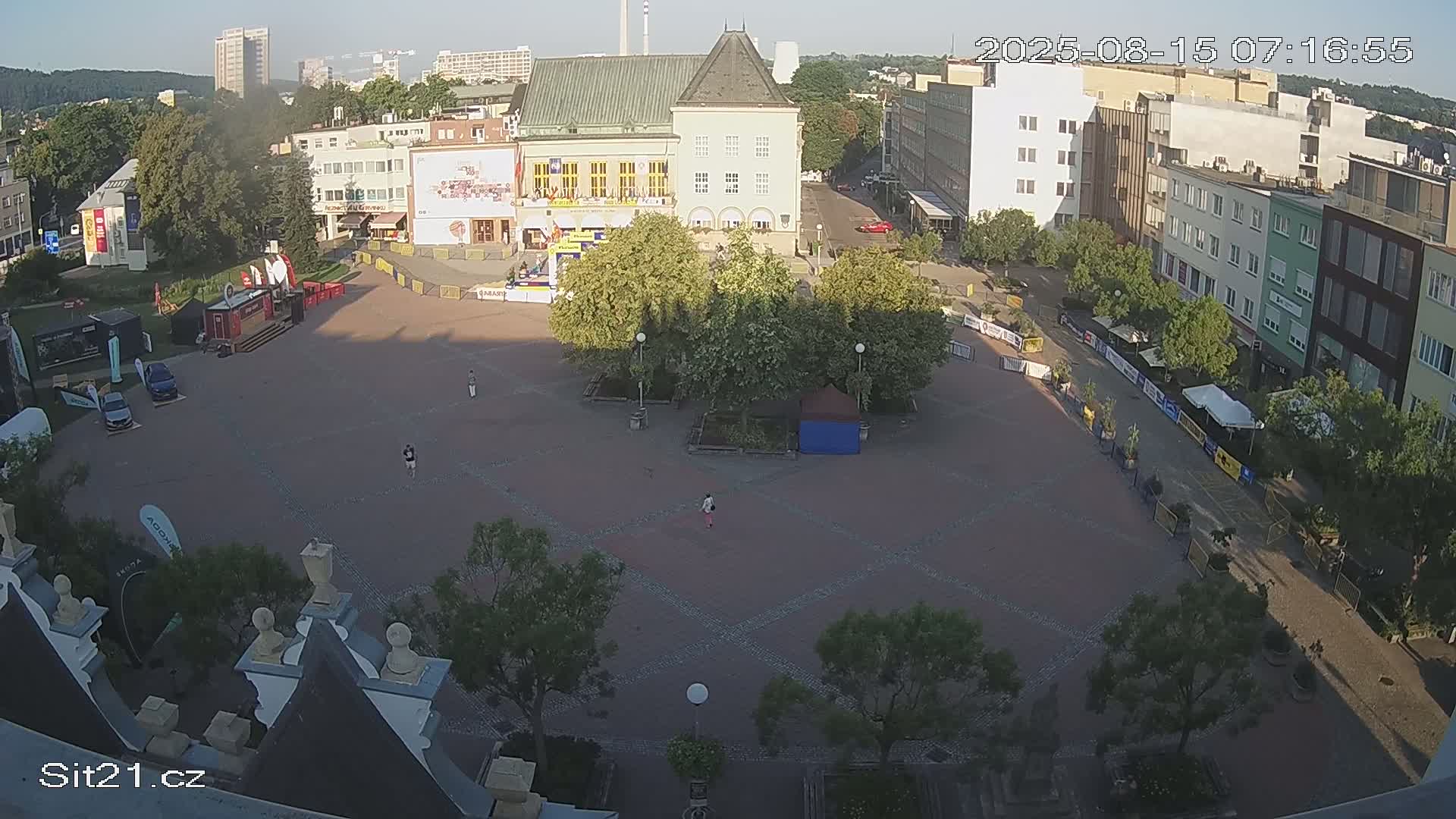 Zlin, Námestí Míru (Peace Square) Live Cam - Zlin 1, Zlin, Czechia