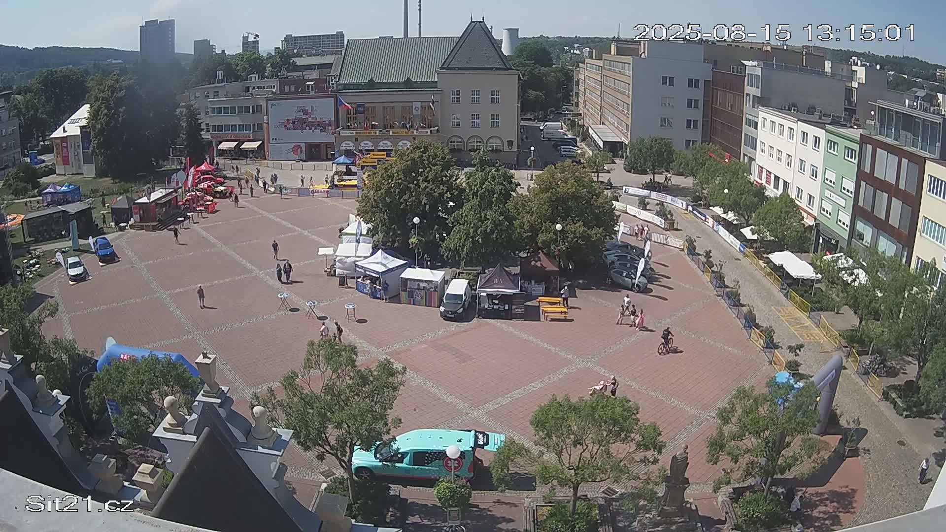 Zlin, Námestí Míru (Peace Square) Live Cam - Zlin 1, Zlin, Czechia