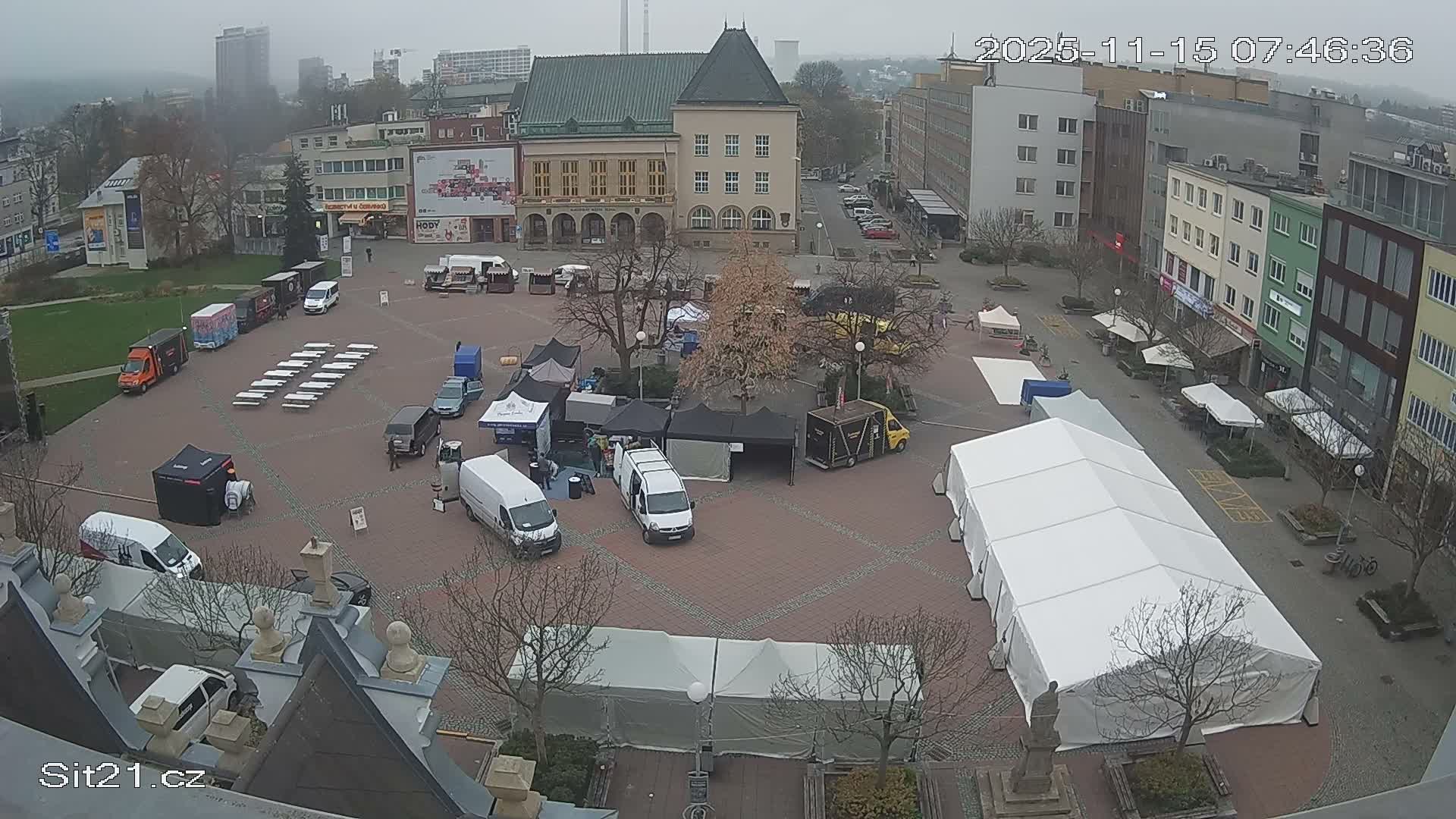 Zlin, Námestí Míru (Peace Square) Live Cam - Zlin 1, Zlin, Czechia