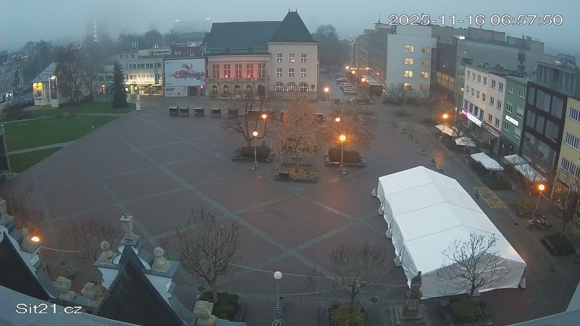 Zlin, Námestí Míru (Peace Square) Live Cam - Zlin 1, Zlin, Czechia