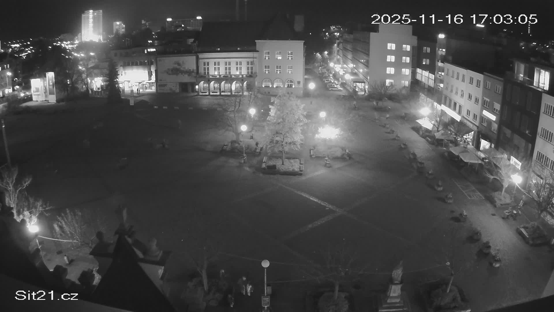 Zlin, Námestí Míru (Peace Square) Live Cam - Zlin 1, Zlin, Czechia
