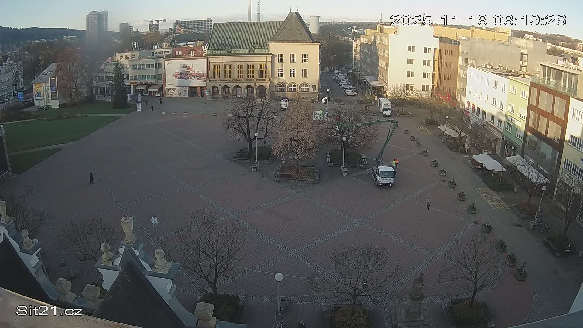 Zlin, Námestí Míru (Peace Square) Live Cam - Zlin 1, Zlin, Czechia