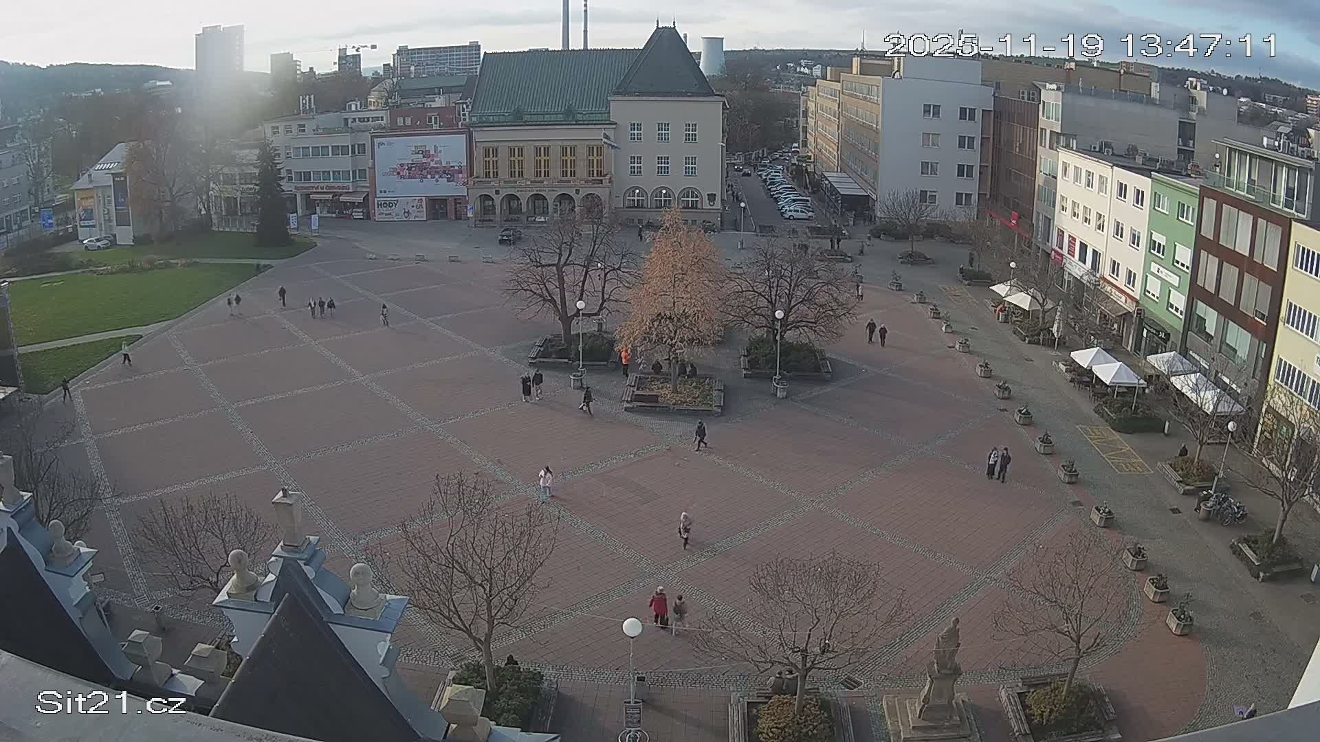 Zlin, Námestí Míru (Peace Square) Live Cam - Zlin 1, Zlin, Czechia