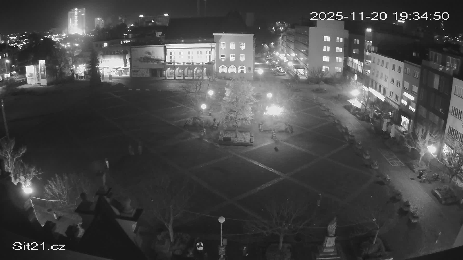 Zlin, Námestí Míru (Peace Square) Live Cam - Zlin 1, Zlin, Czechia